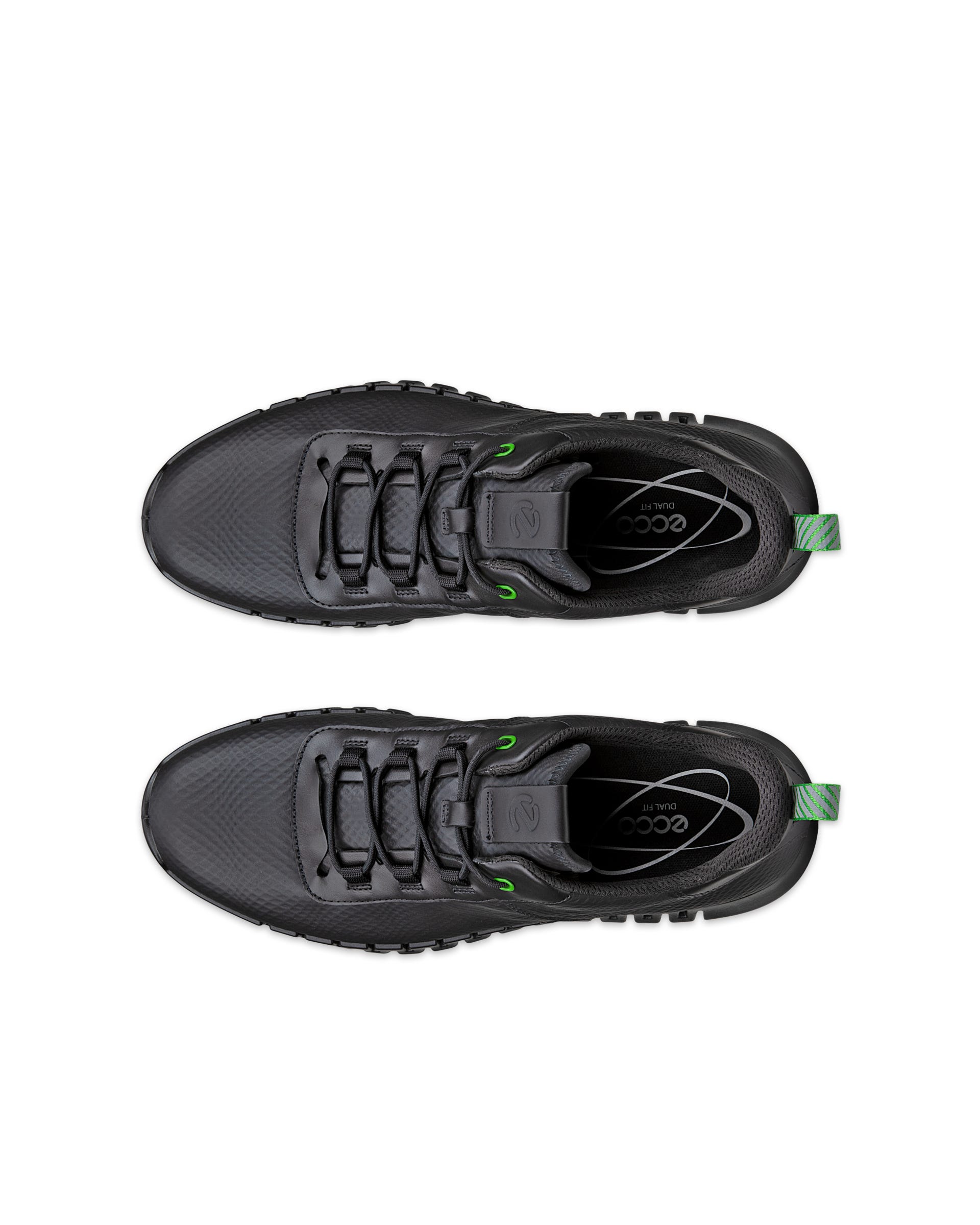 Zapatillas de piel ECCO® Gruuv para hombre - Negro - Top left pair