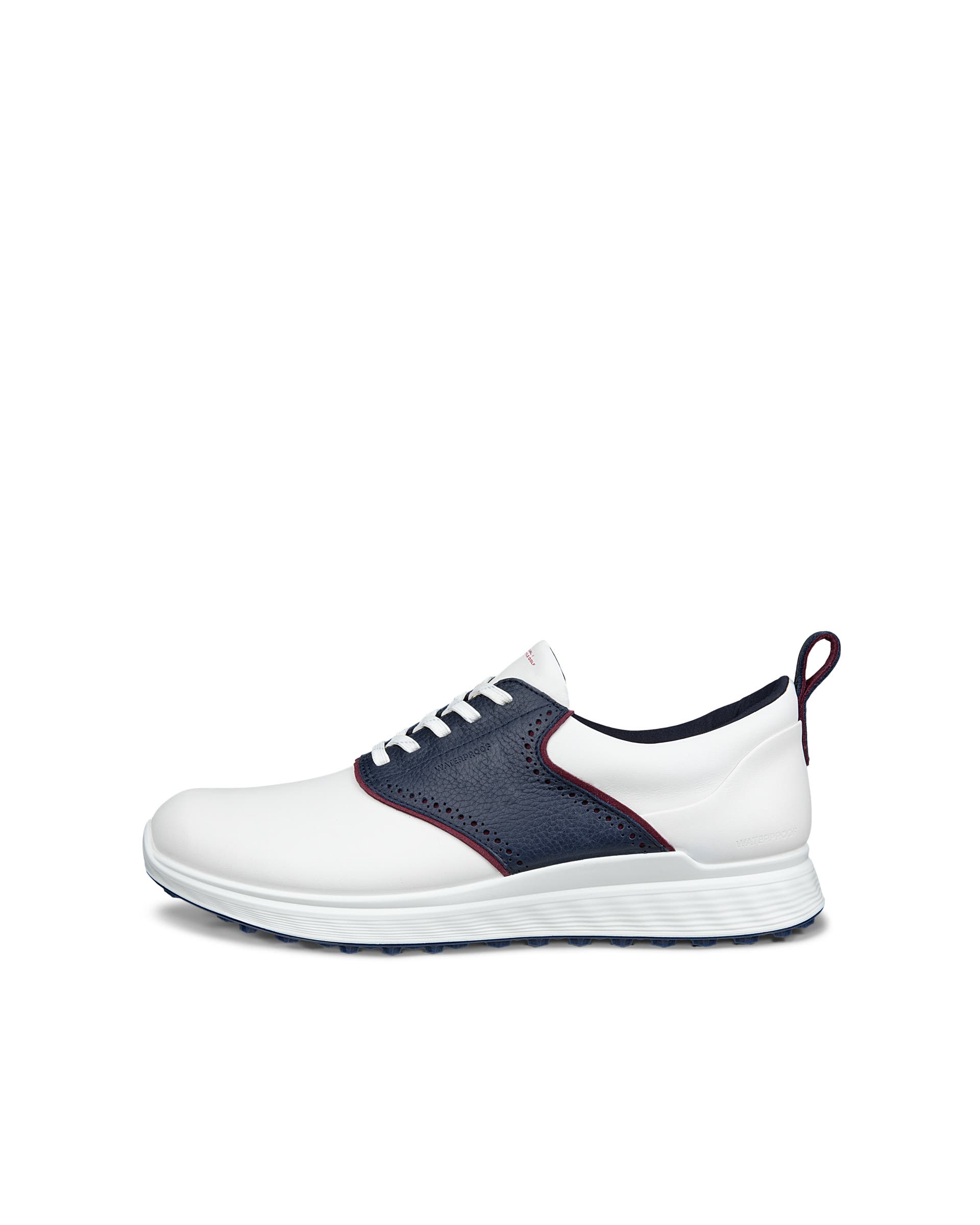 ECCO GOLF S-CASUAL LACE Men メンズ レザーウォータープルーフゴルフシューズ - ホワイト - Outside