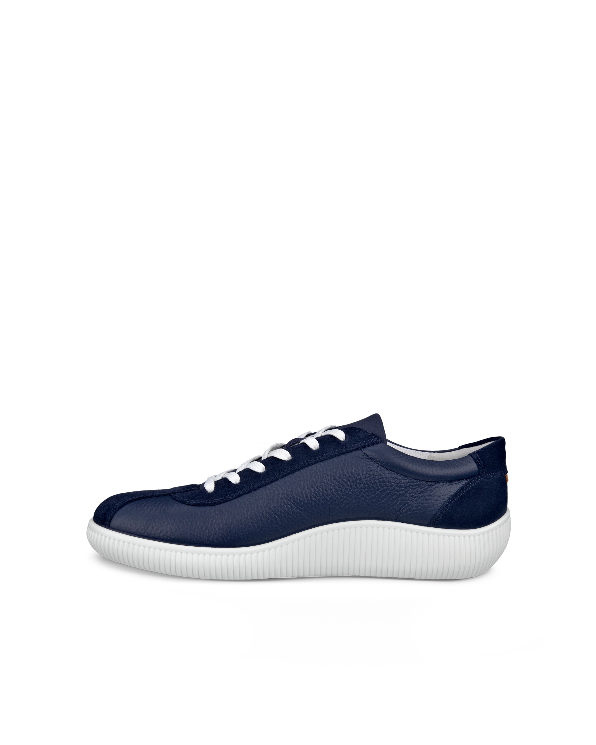 ECCO® Soft Zero baskets en cuir pour homme - Bleu - Outside