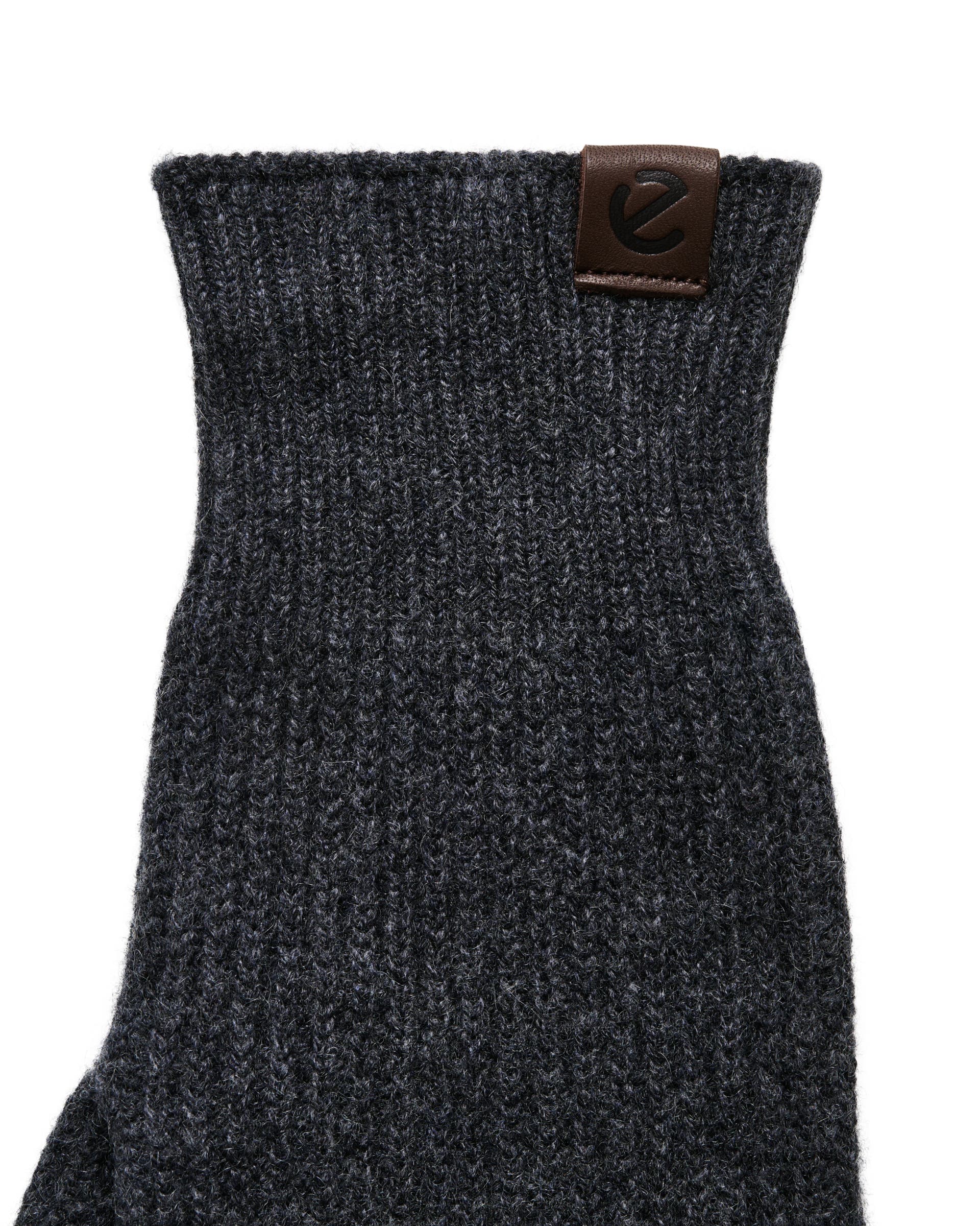 Men's ECCO® Classic Textile Gloves - Grey - Detail-1