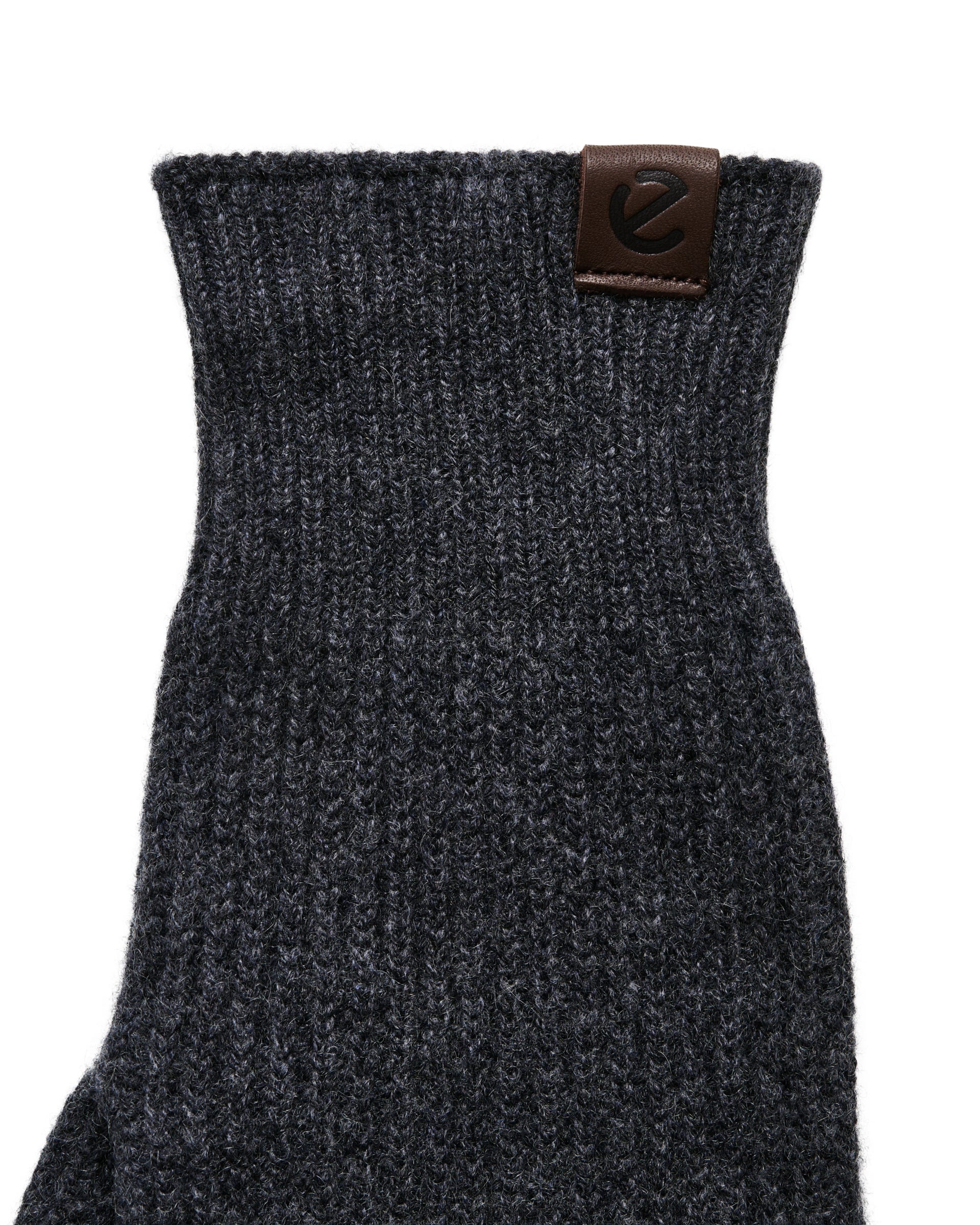 Men's ECCO® Classic Textile Gloves - Grey - Detail-1