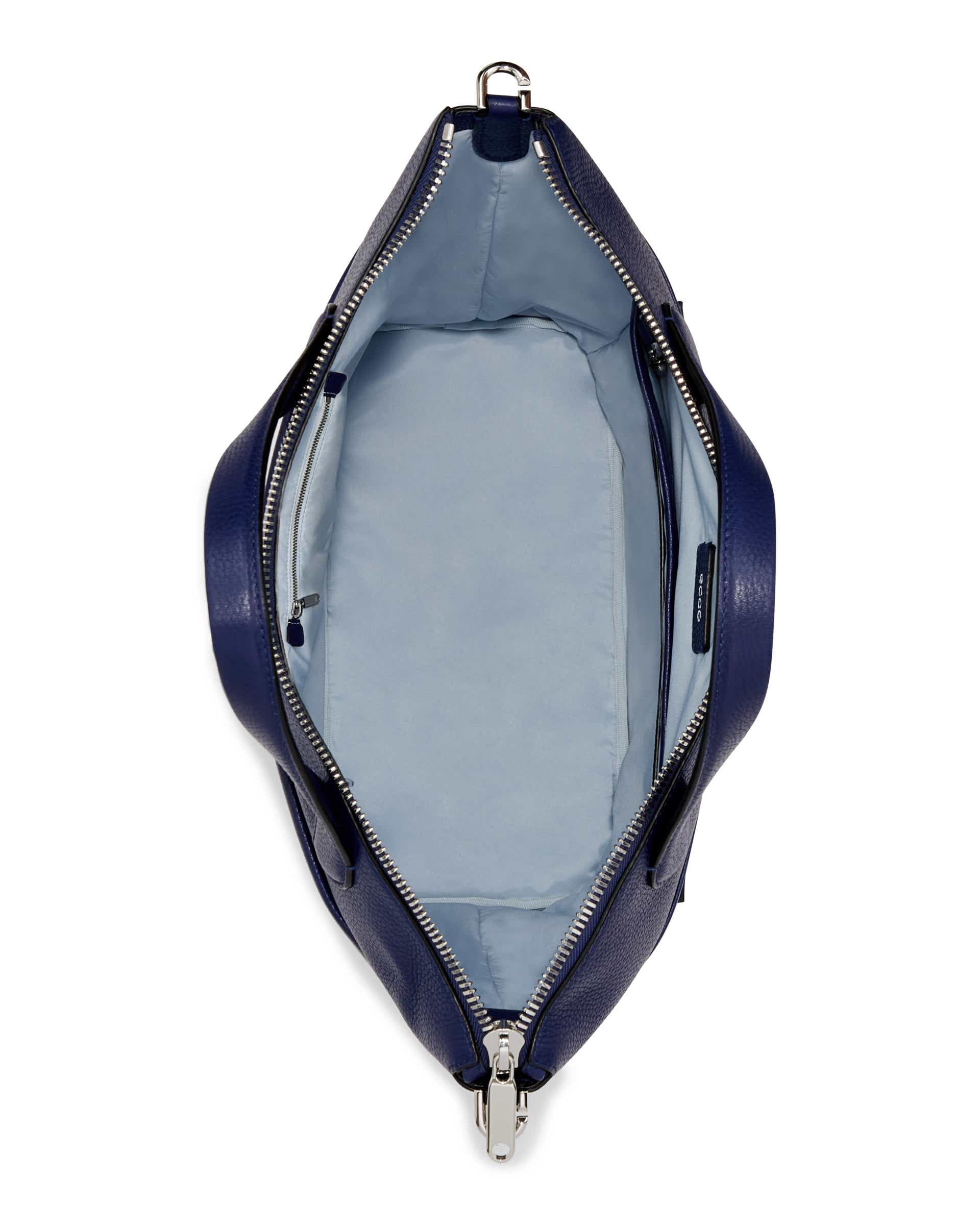 ECCO Tote Large Pebbled レザートートバッグ - ブルー - Birdeye