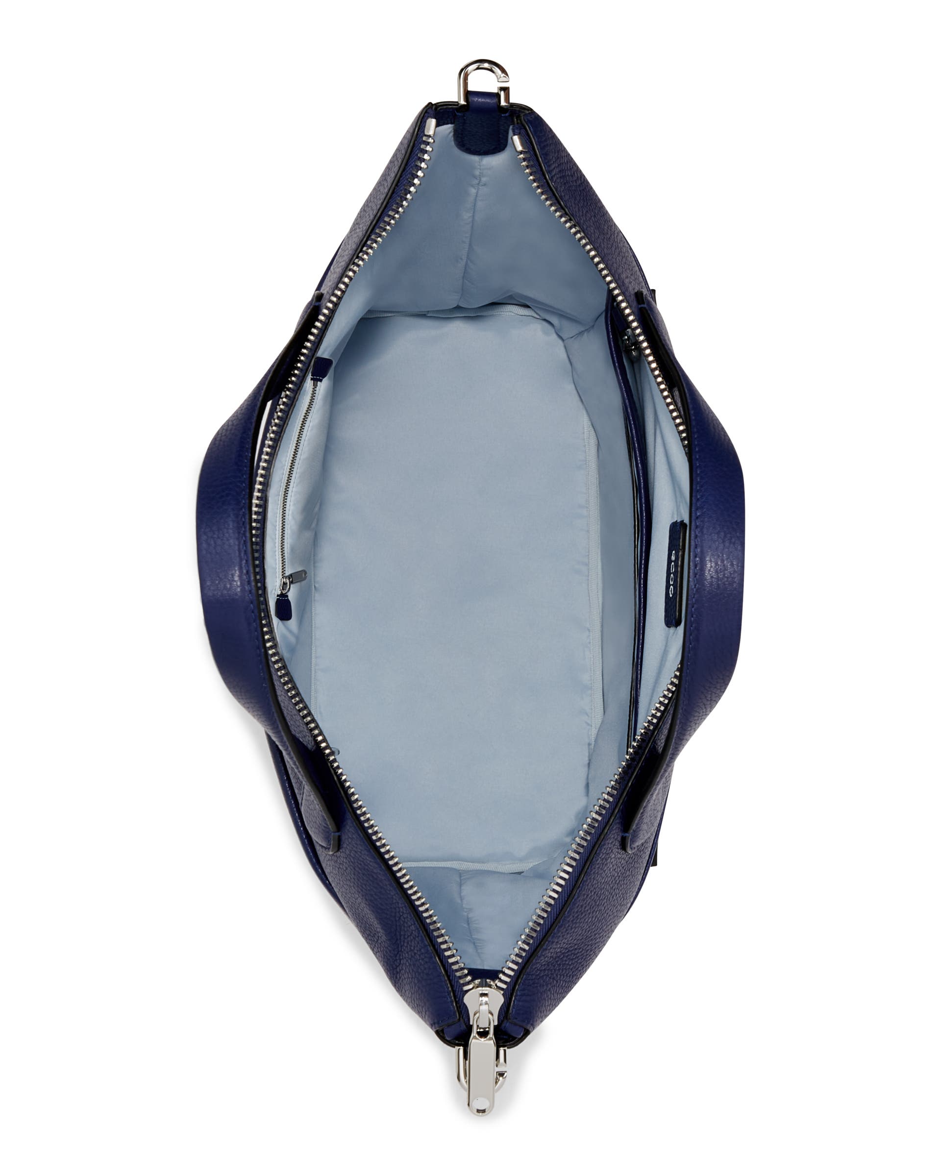 ECCO Tote Large Pebbled レザートートバッグ - ブルー - Birdeye