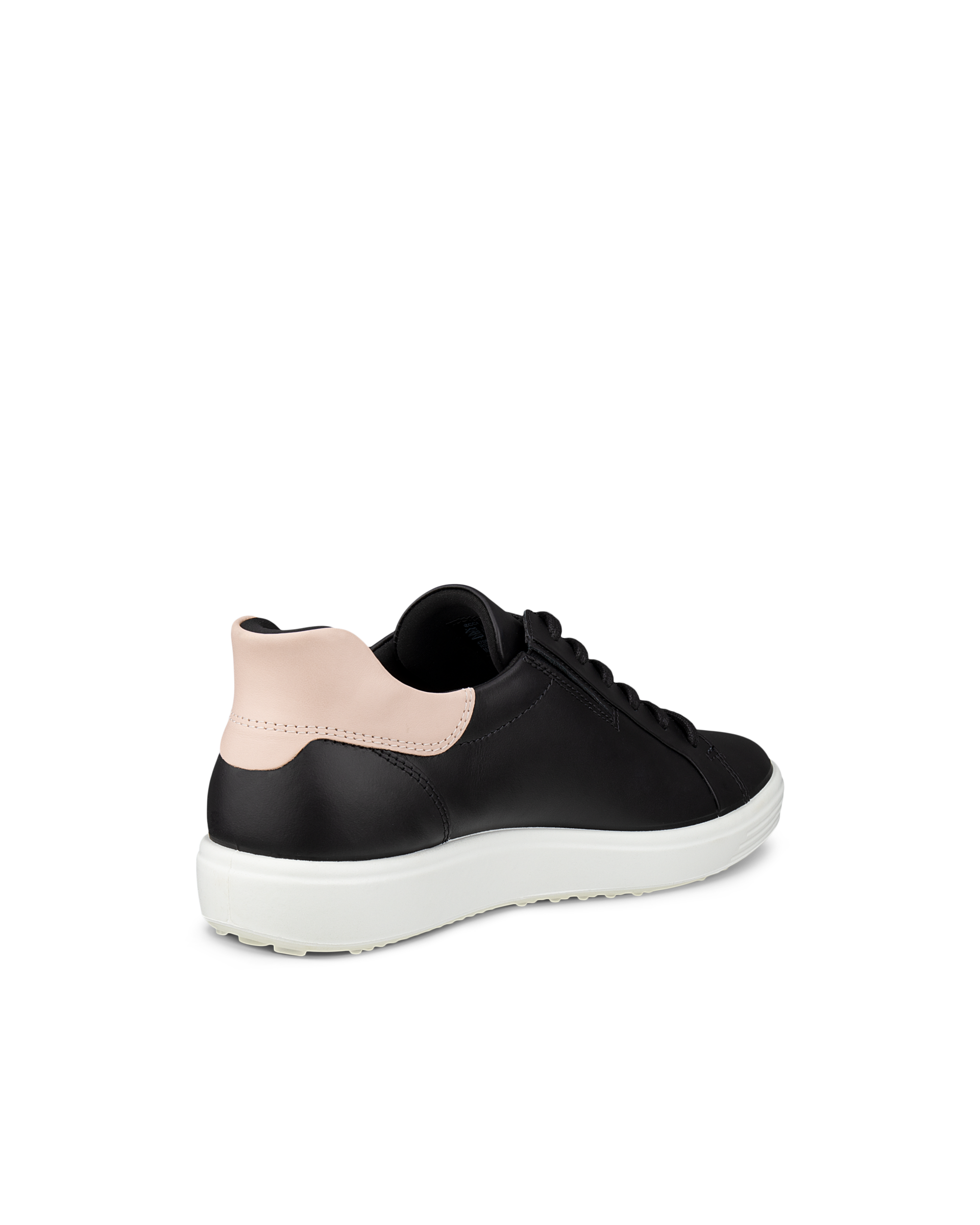Zapatillas de piel ECCO® Soft 7 para mujer - Negro - Back