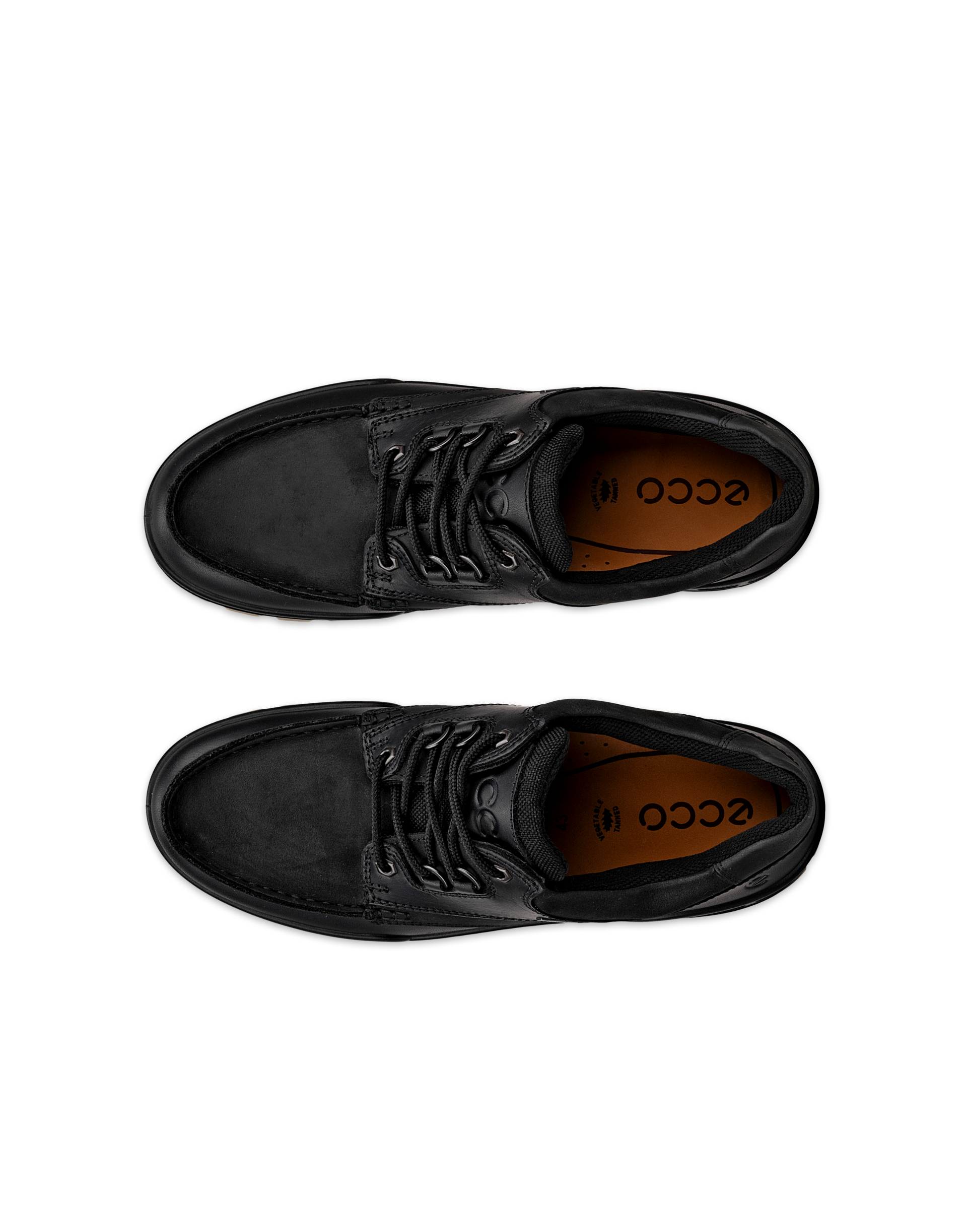 ECCO® Track 25 Outdoor skinnsneaker med Gore-Tex herr - Svart - Top left pair