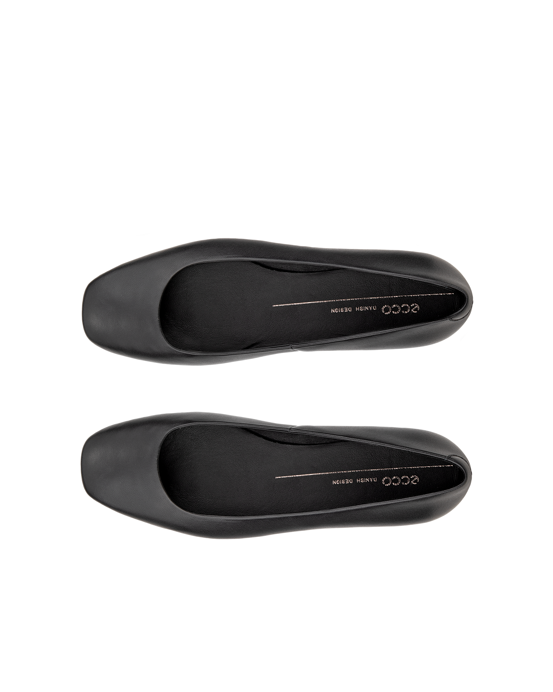 ECCO® Margot ballerinasko i læder til damer - Sort - Top left pair