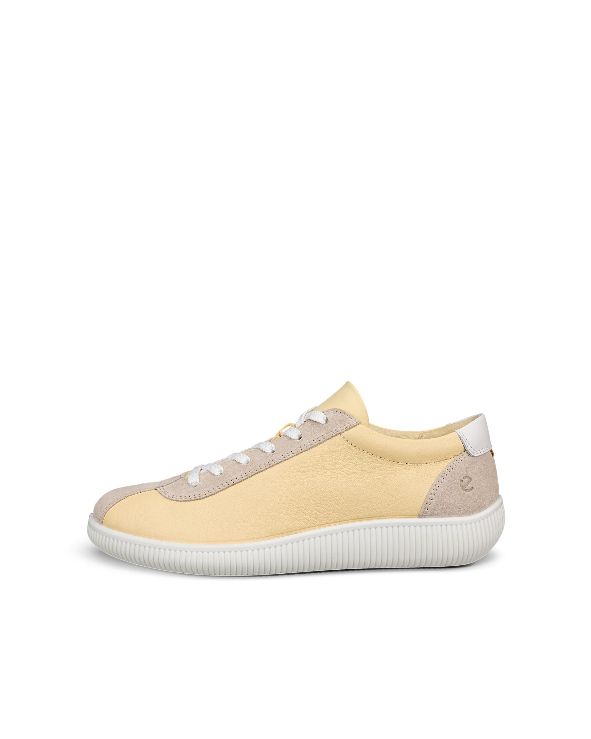ECCO® Soft Zero Damen Ledersneaker - Gelb - Outside