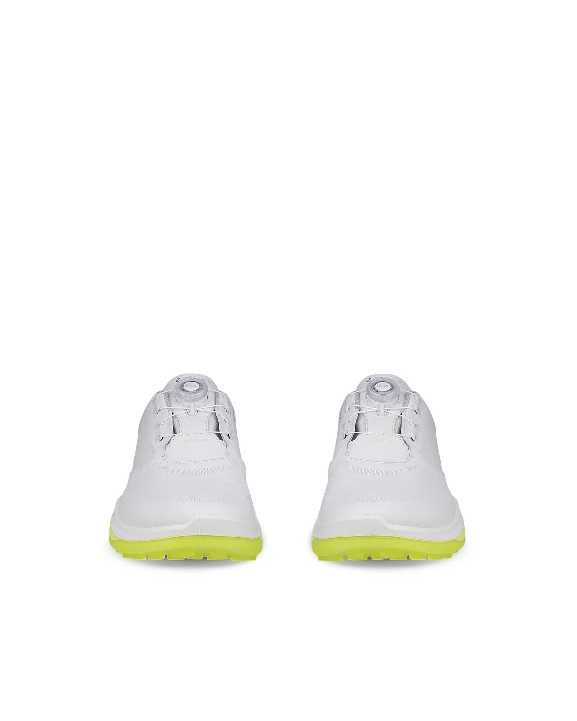 ECCO GOLF LT1 BOA Men メンズ レザーウォータープルーフゴルフシューズ - ホワイト - Front pair