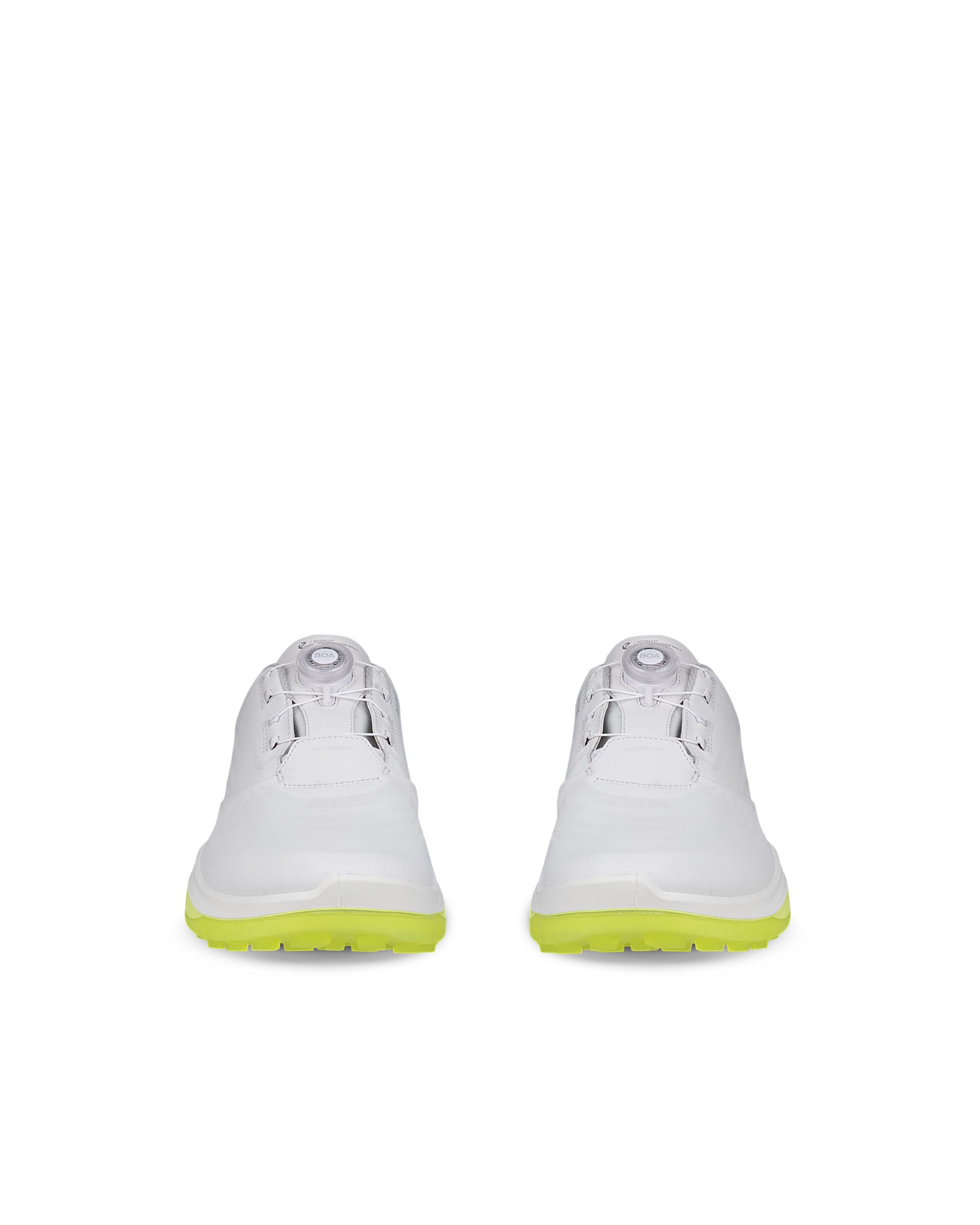 ECCO GOLF LT1 BOA Men メンズ レザーウォータープルーフゴルフシューズ - ホワイト - Front pair