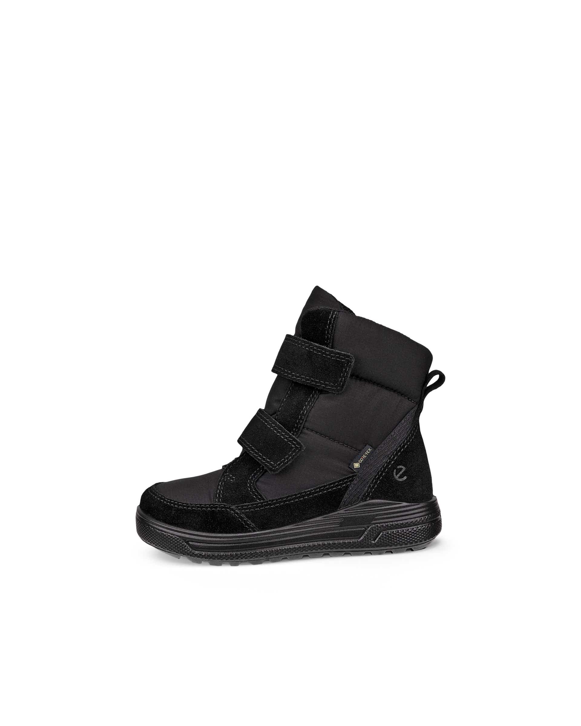 Kids' ECCO® Urban Snowboarder Suede Gore-Tex Winter Boot - Black - Outside