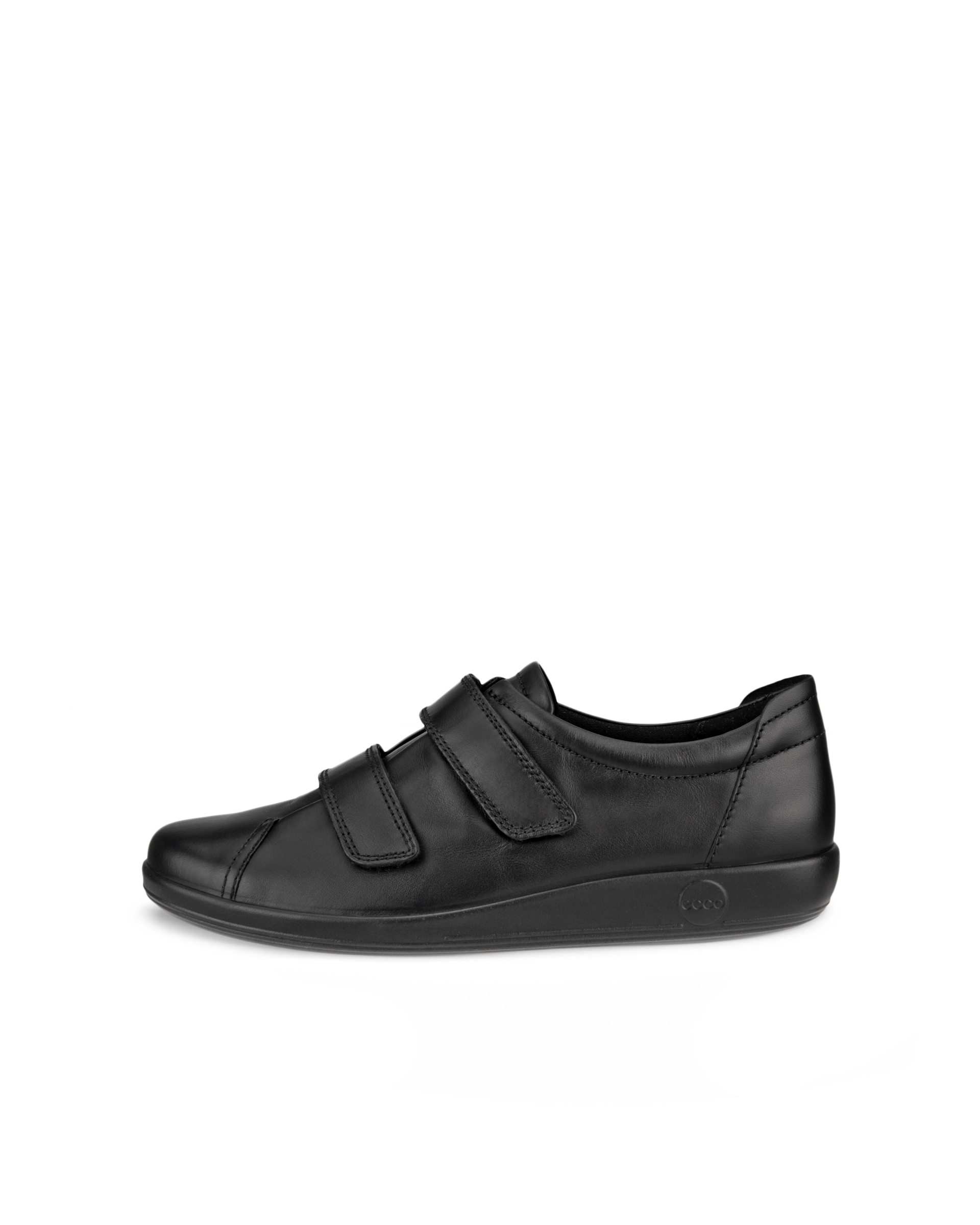 ECCO® Soft 2.0 Damen Ledersneaker - Schwarz - Outside