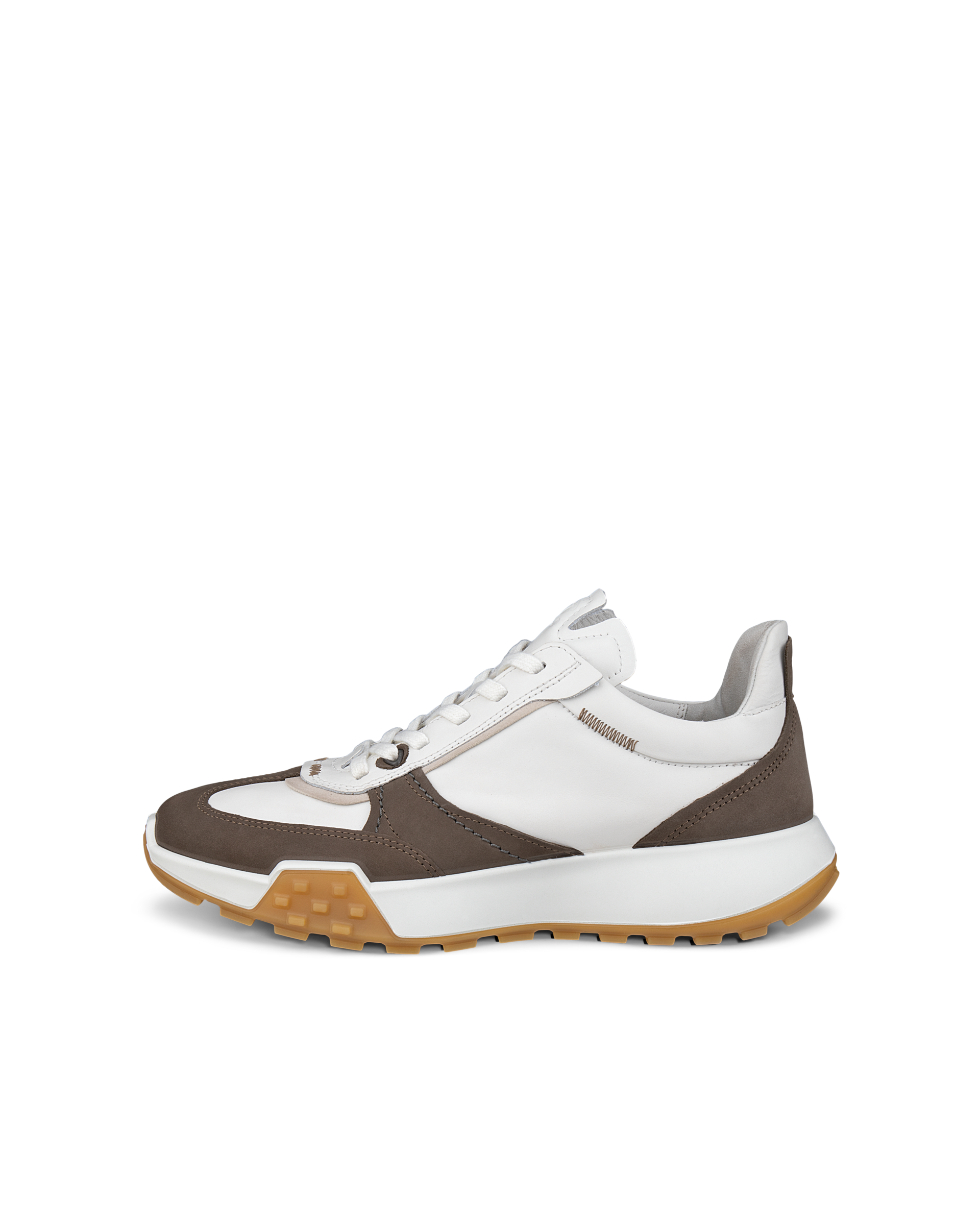 Men's ECCO® Retro Sneaker Leather Trainer Multicolour