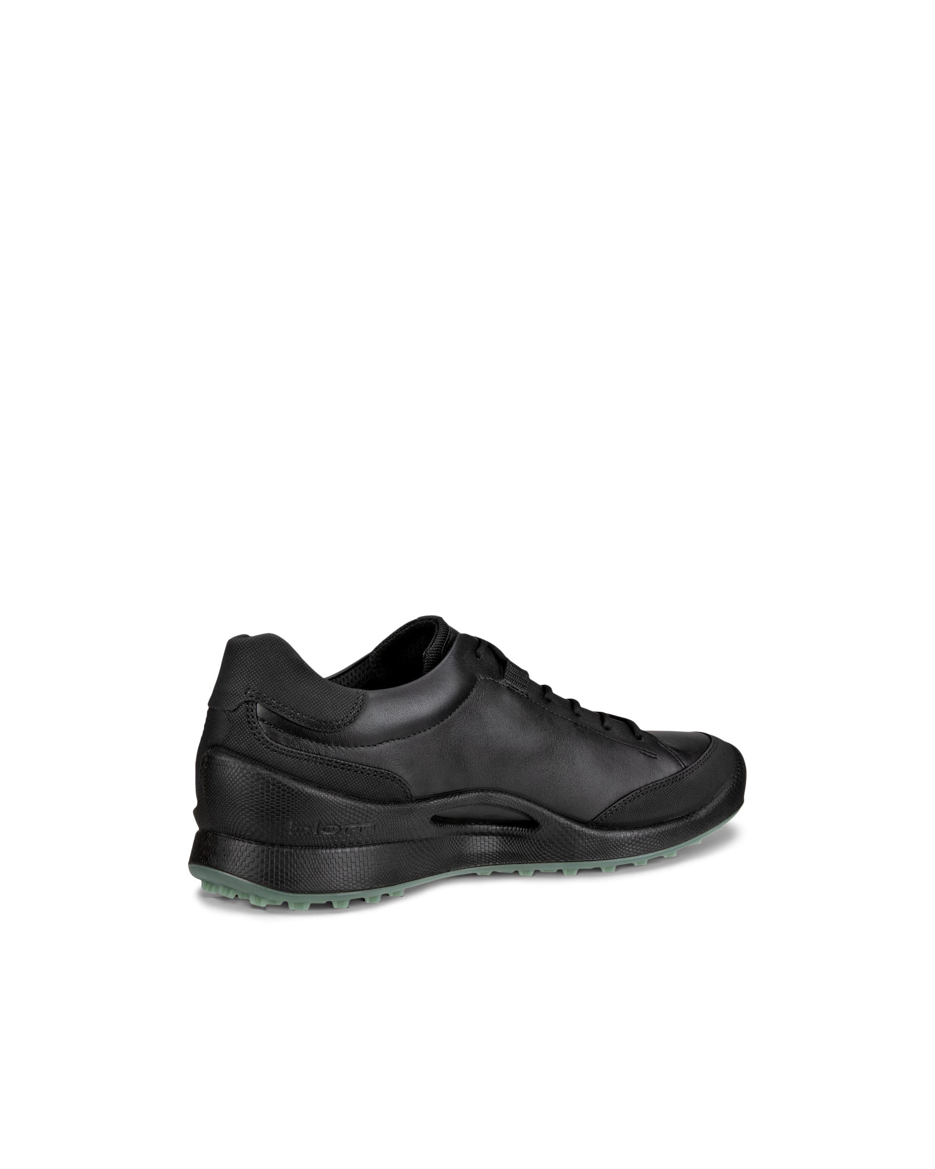 Men's ECCO® Golf Biom Hybrid Leather Golf Shoe - Black - Back