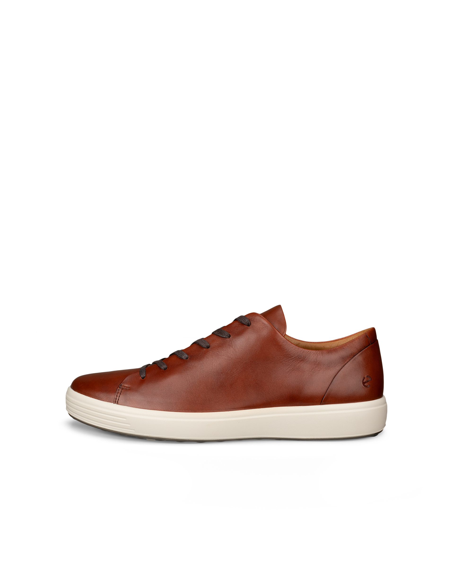 ECCO Soft 7 - Men's Leather Lace-Up Shoe - Brown - 8-8.5