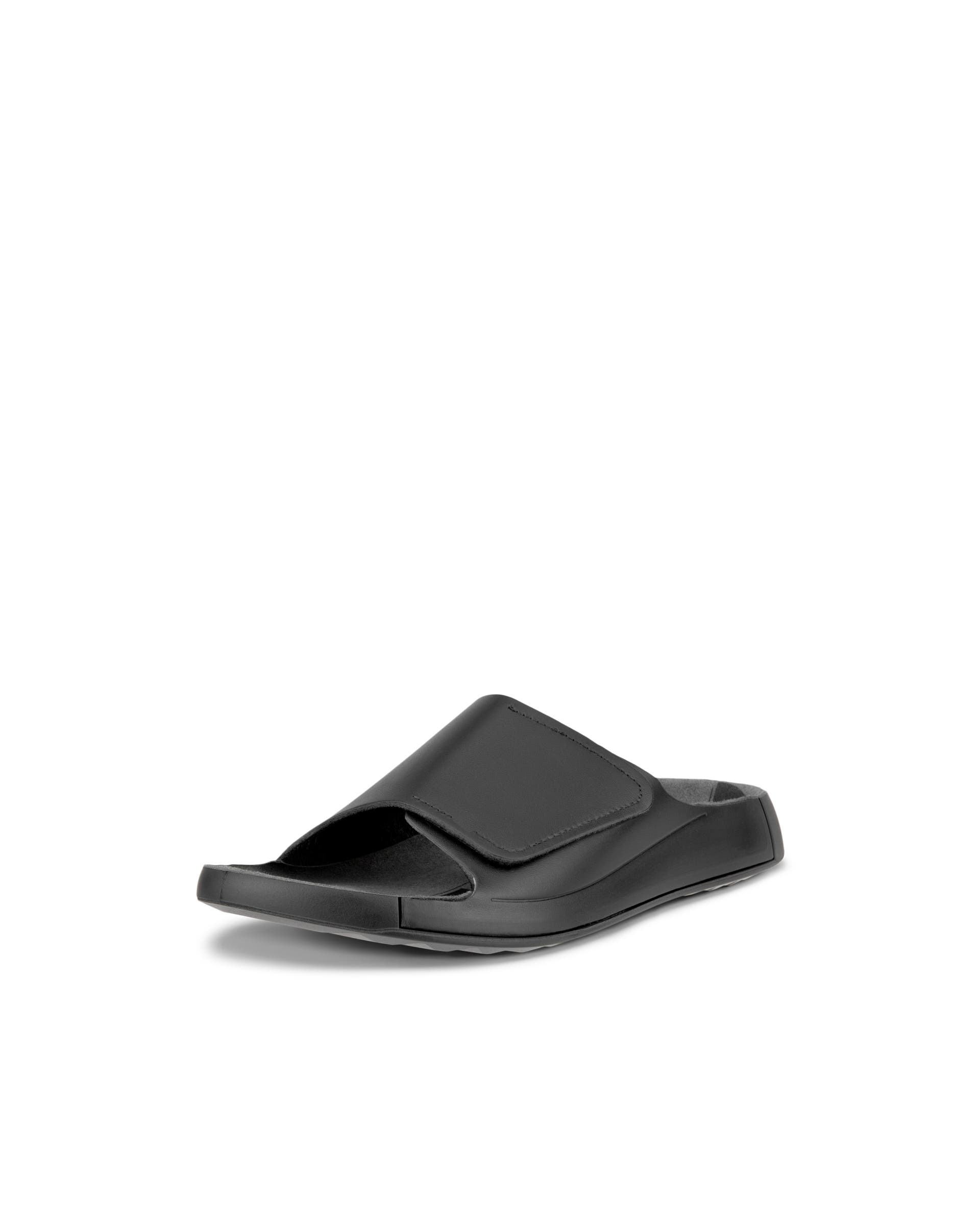 ECCO® Cozmo Heren leren slipper - Zwart - Main