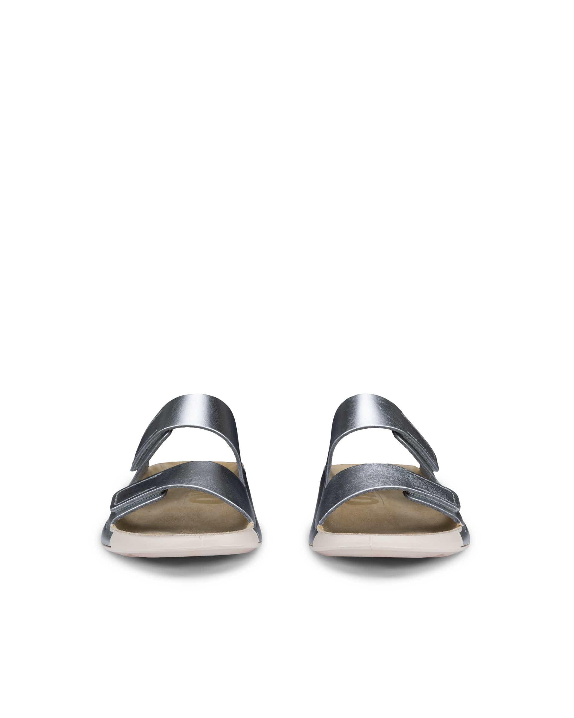 ECCO® Cozmo Skinnsandal med två remmar dam - Metallic - Front pair
