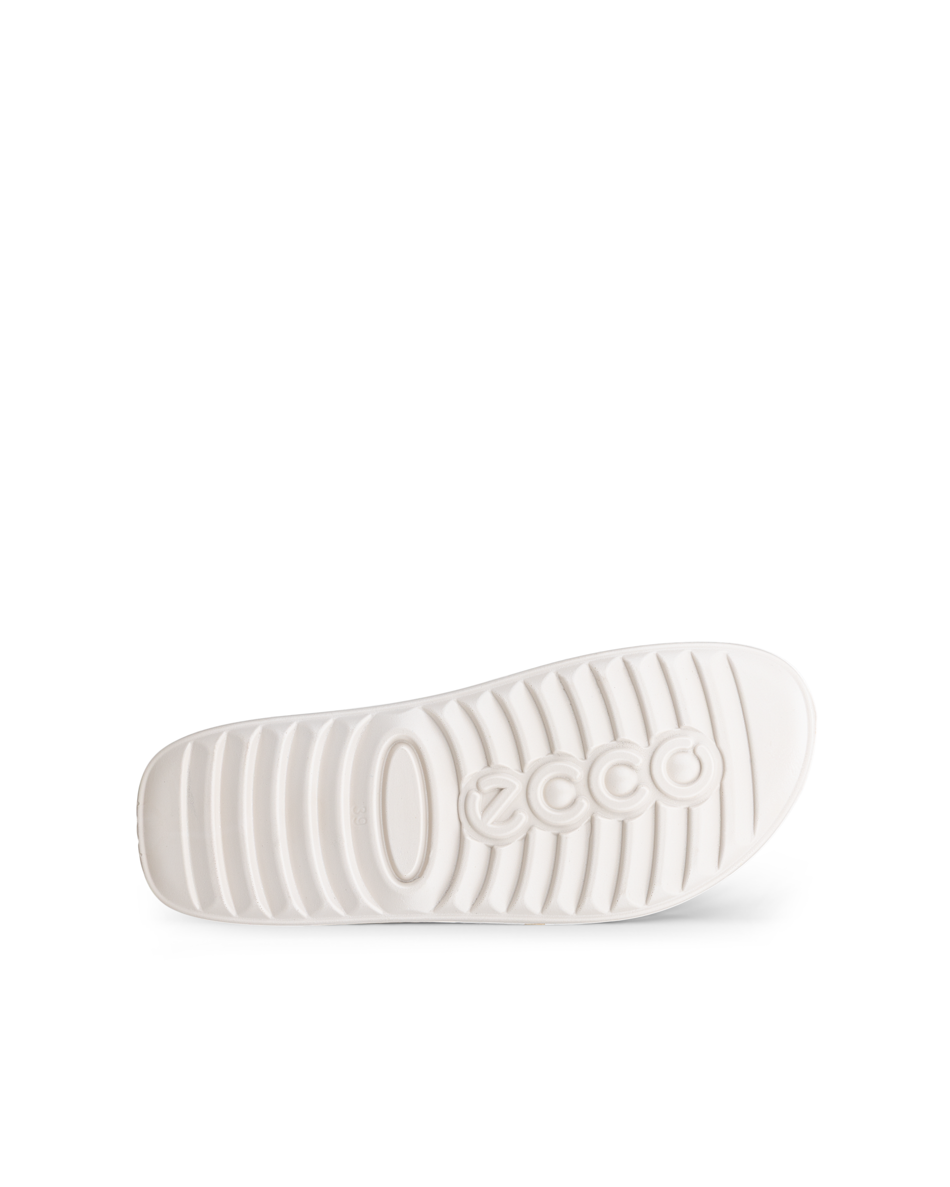 Women's ECCO® Cozmo Leather Two Strap Sandal - Gold - Sole