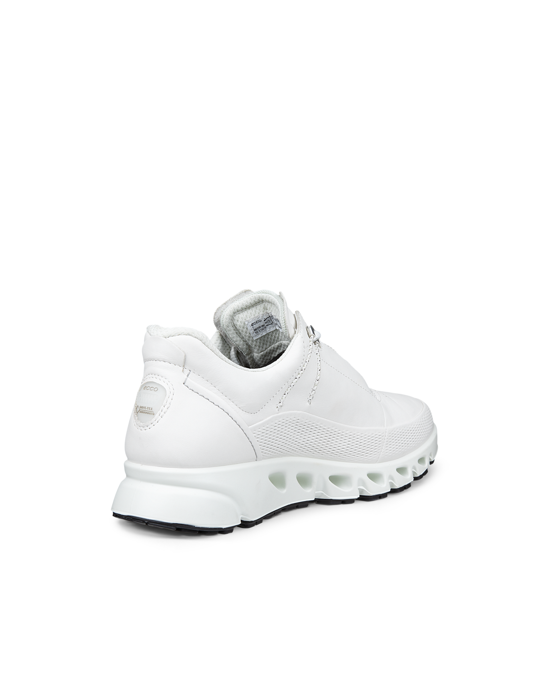 Women's ECCO® Multi-Vent Leather Gore-Tex Shoe - White - Back