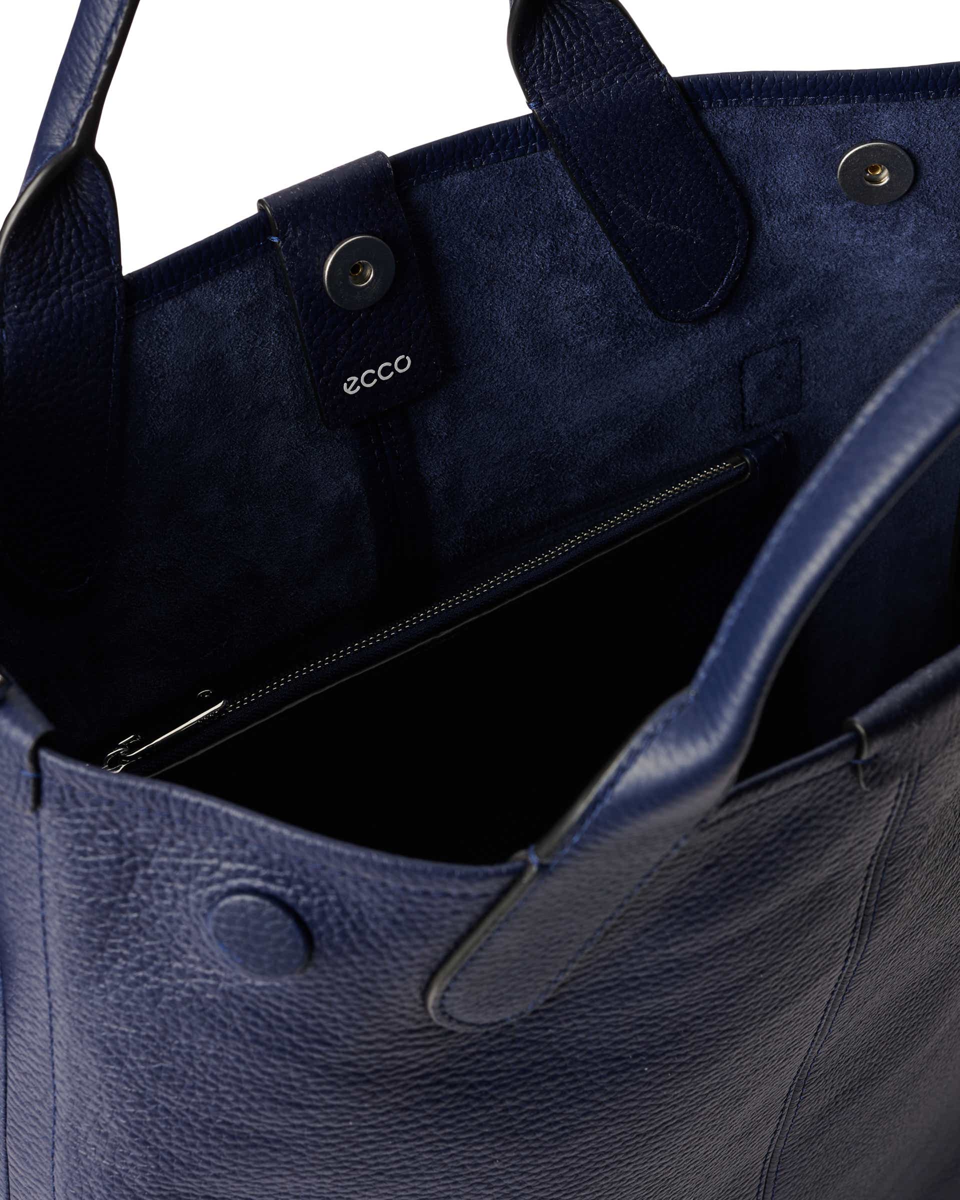 Sac fourre-tout en cuir ECCO® North-South Soft - Bleu - Inside