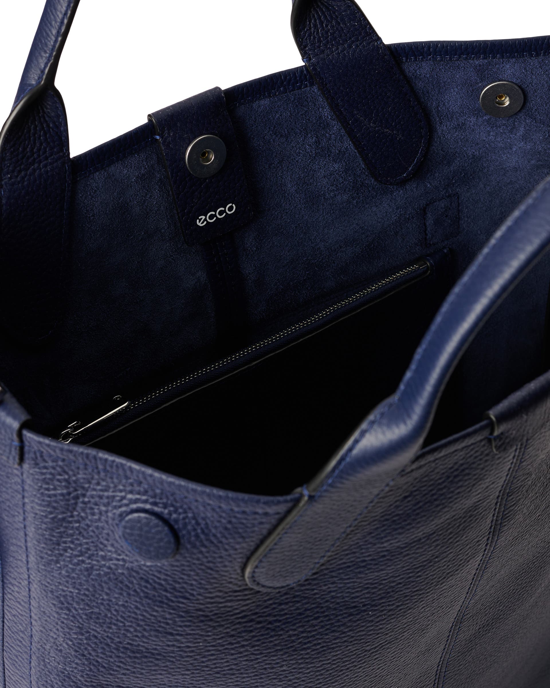 Sac fourre-tout en cuir ECCO® North-South Soft - Bleu - Inside