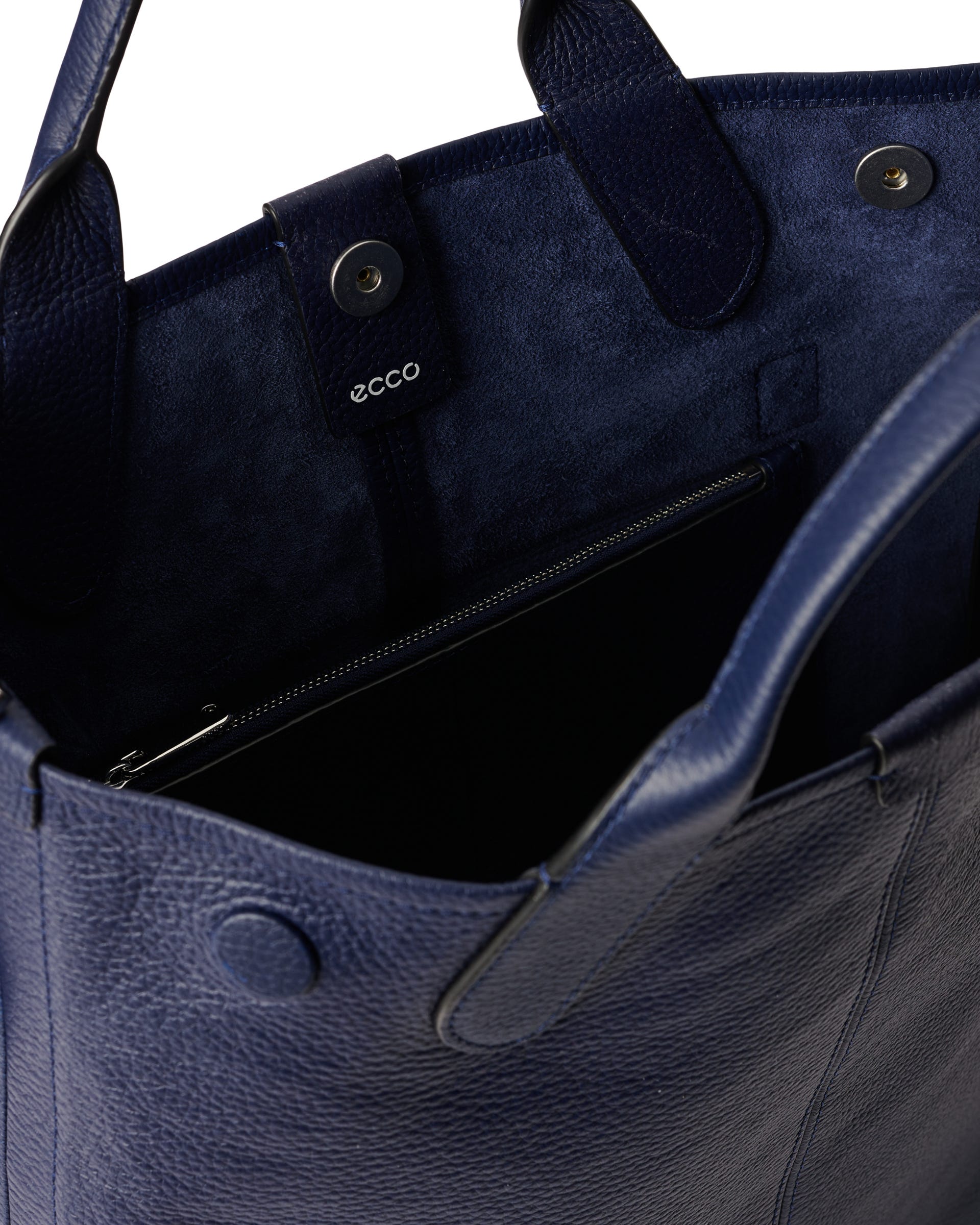 Sac fourre-tout en cuir ECCO® North-South Soft - Bleu - Inside