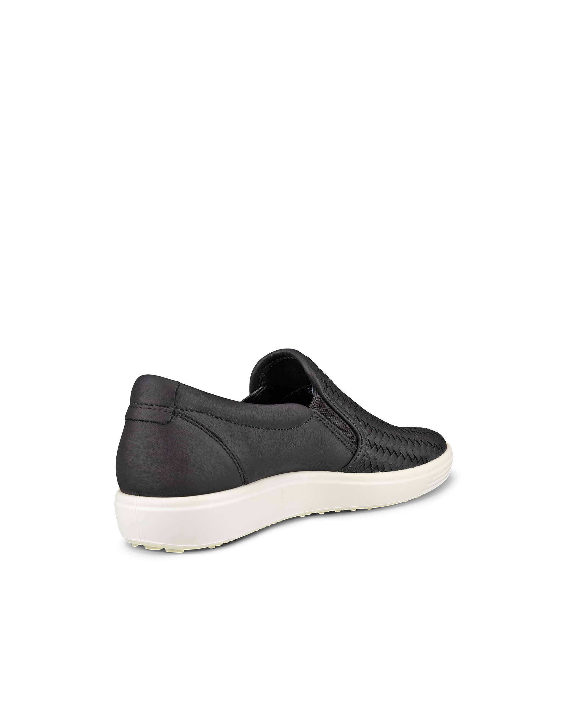 ECCO Soft 7 ウィメンズ レザースリッポンスニーカー | ブラック