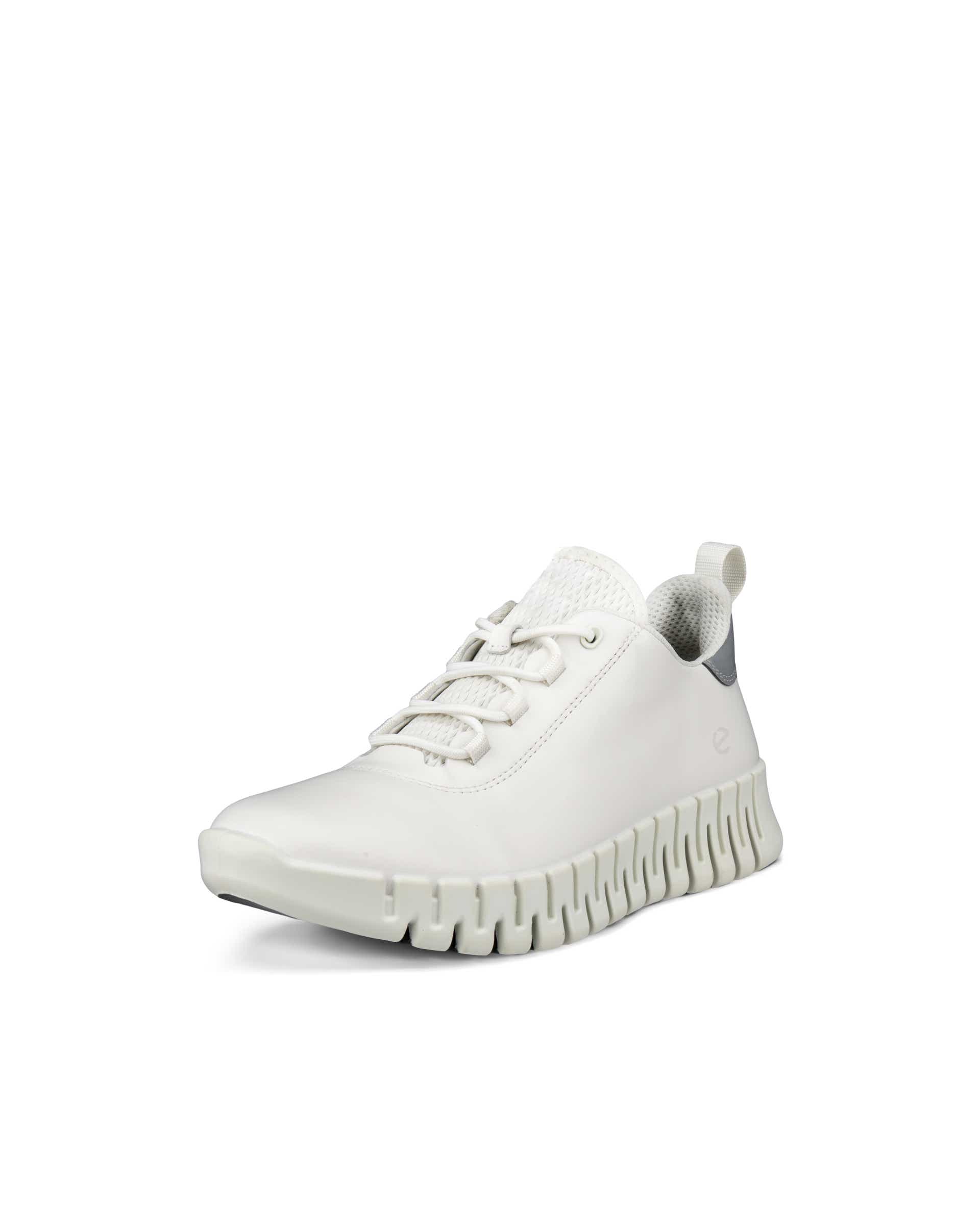 ECCO® Gruuv baskets en cuir pour femme - Blanc - Main