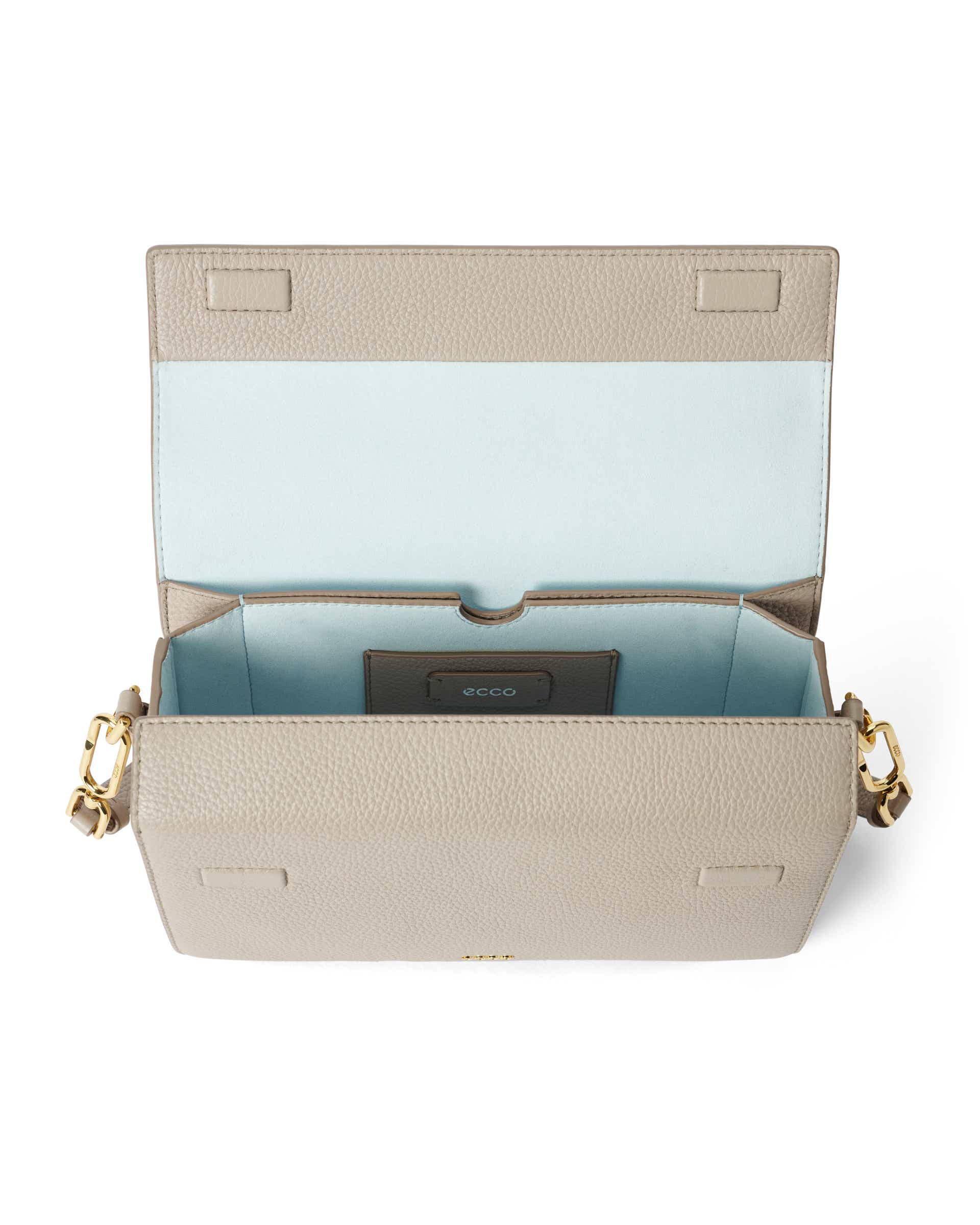 Mala tiracolo couro ECCO® Pinch Bag - Bege - Inside