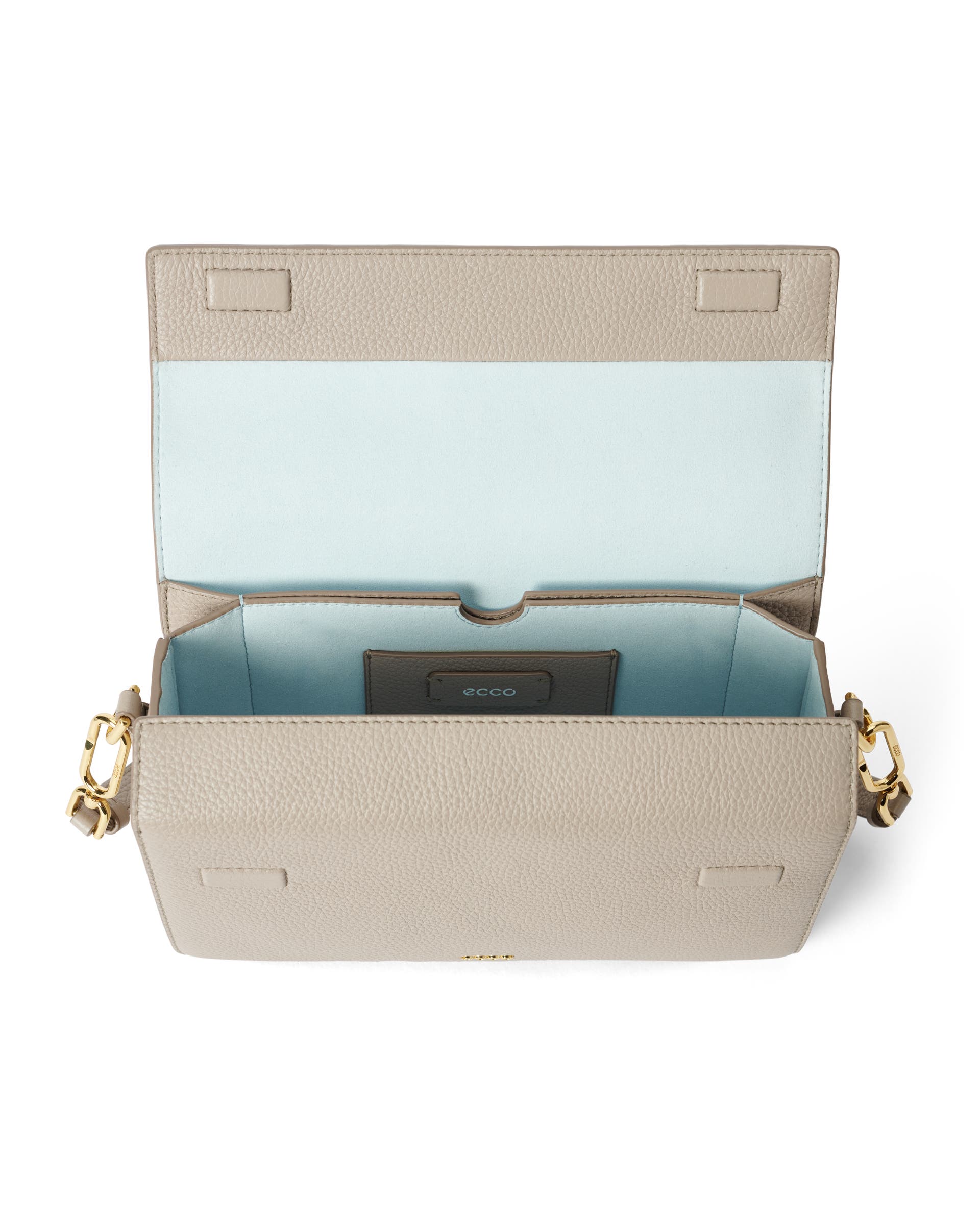 Mala tiracolo couro ECCO® Pinch Bag - Bege - Inside