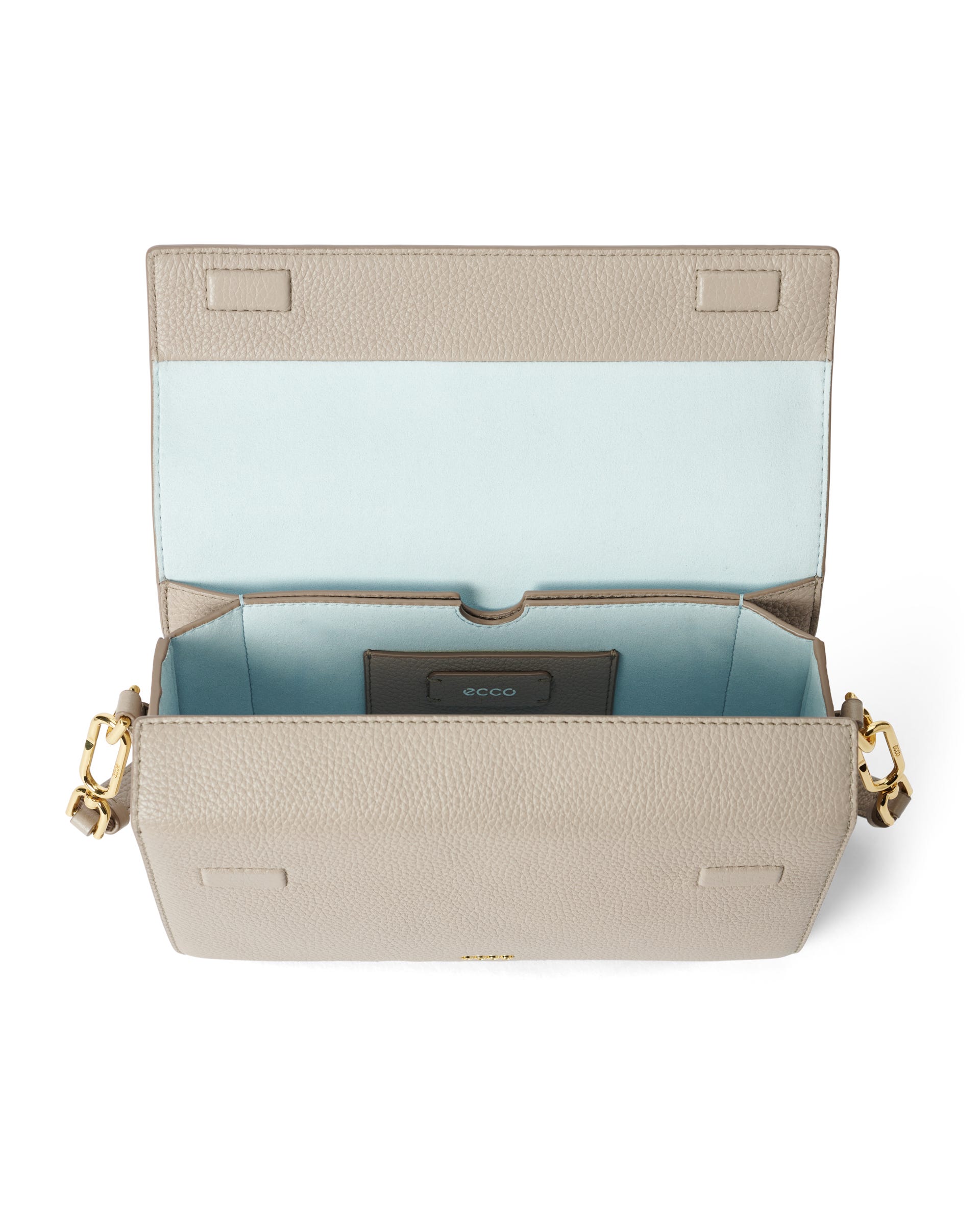 Mala tiracolo couro ECCO® Pinch Bag - Bege - Inside