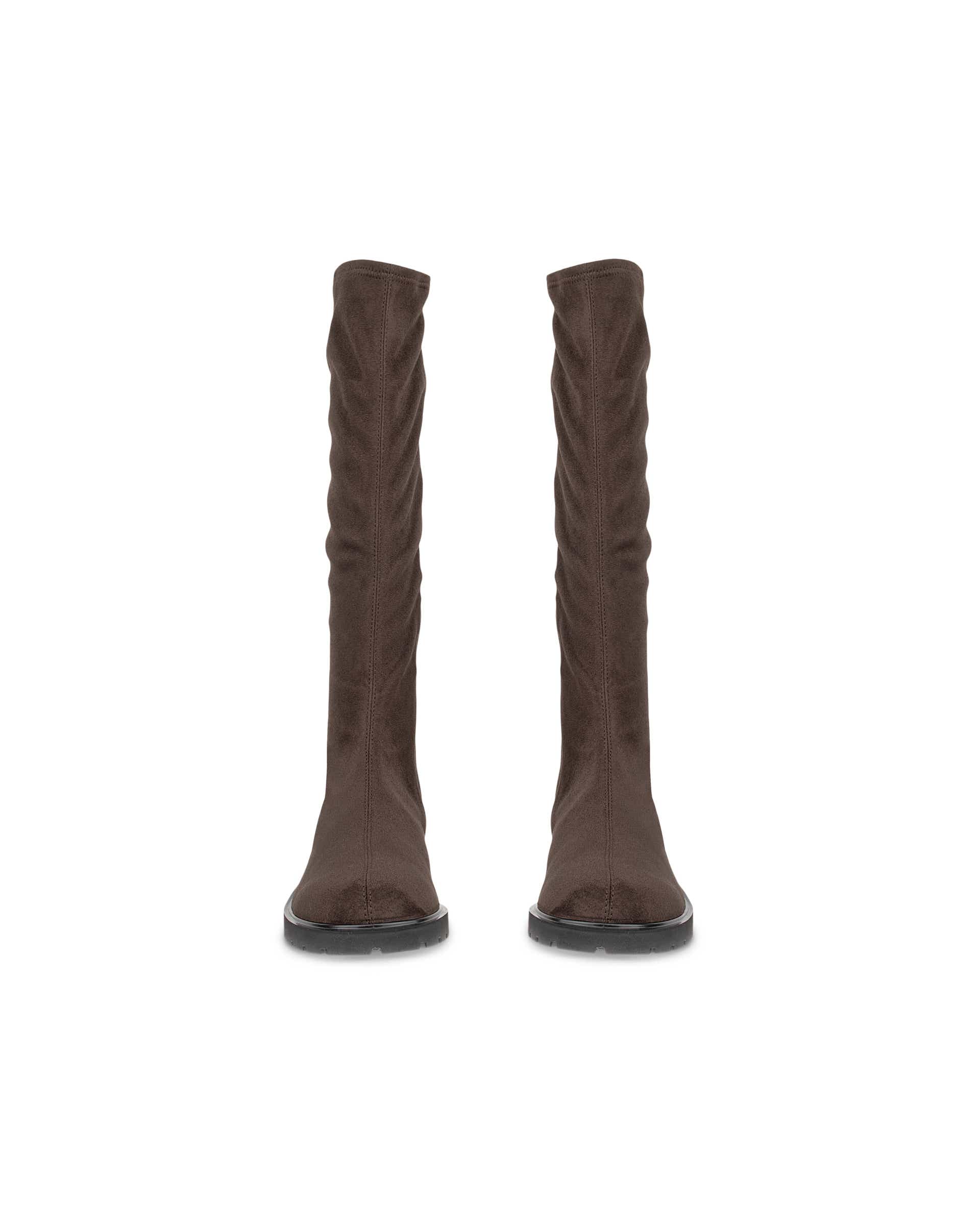 Women's ECCO® METROPOLE VIENNA Textile High-Cut Boot - Brown - Front pair