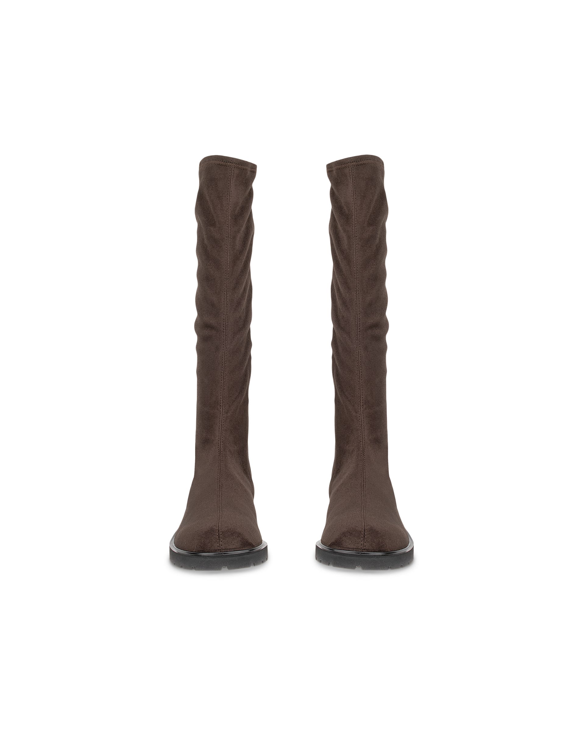 Women's ECCO® METROPOLE VIENNA Textile High-Cut Boot - Brown - Front pair