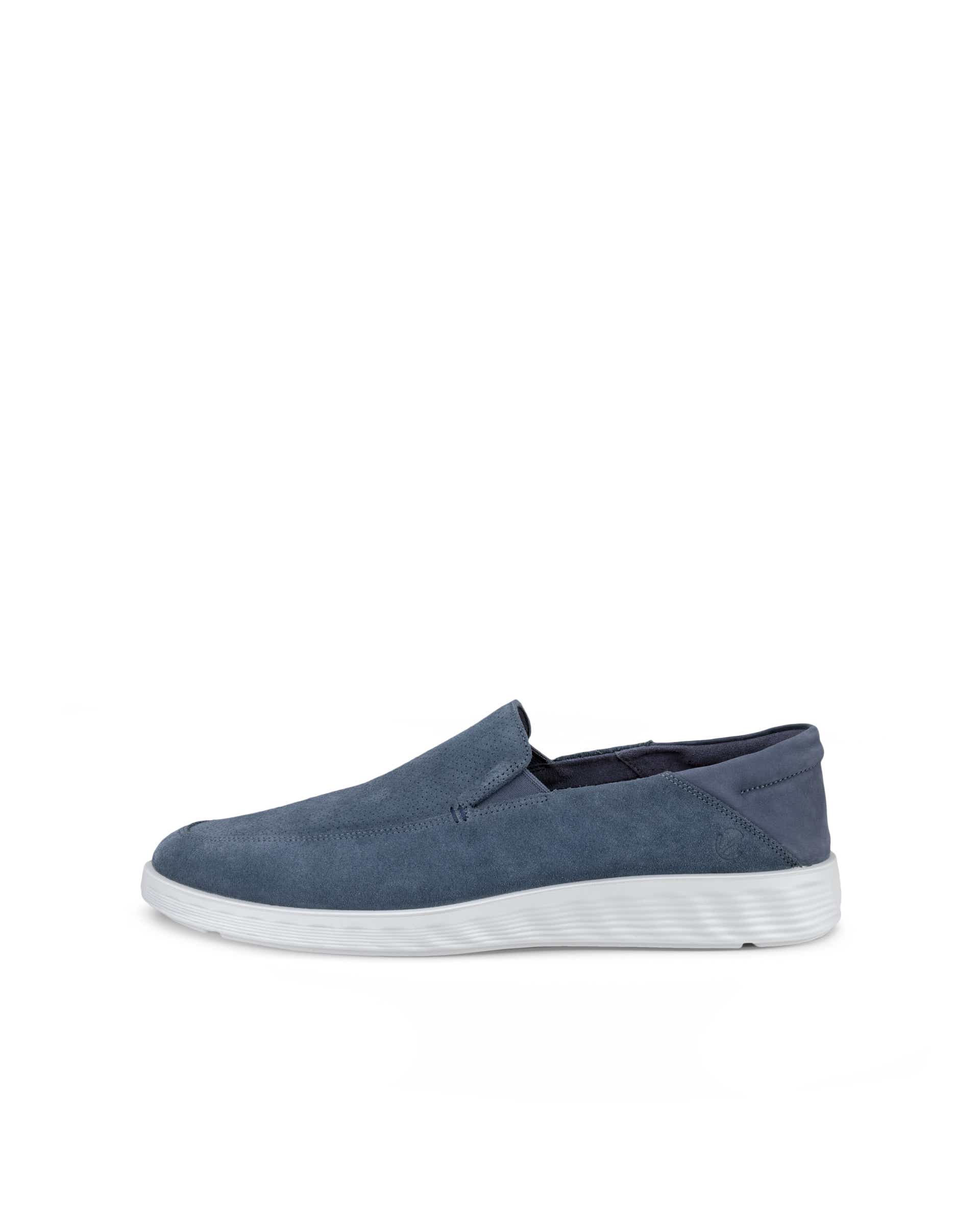 ECCO Men S Lite Hybrid Slip-Ons - Blue - Outside