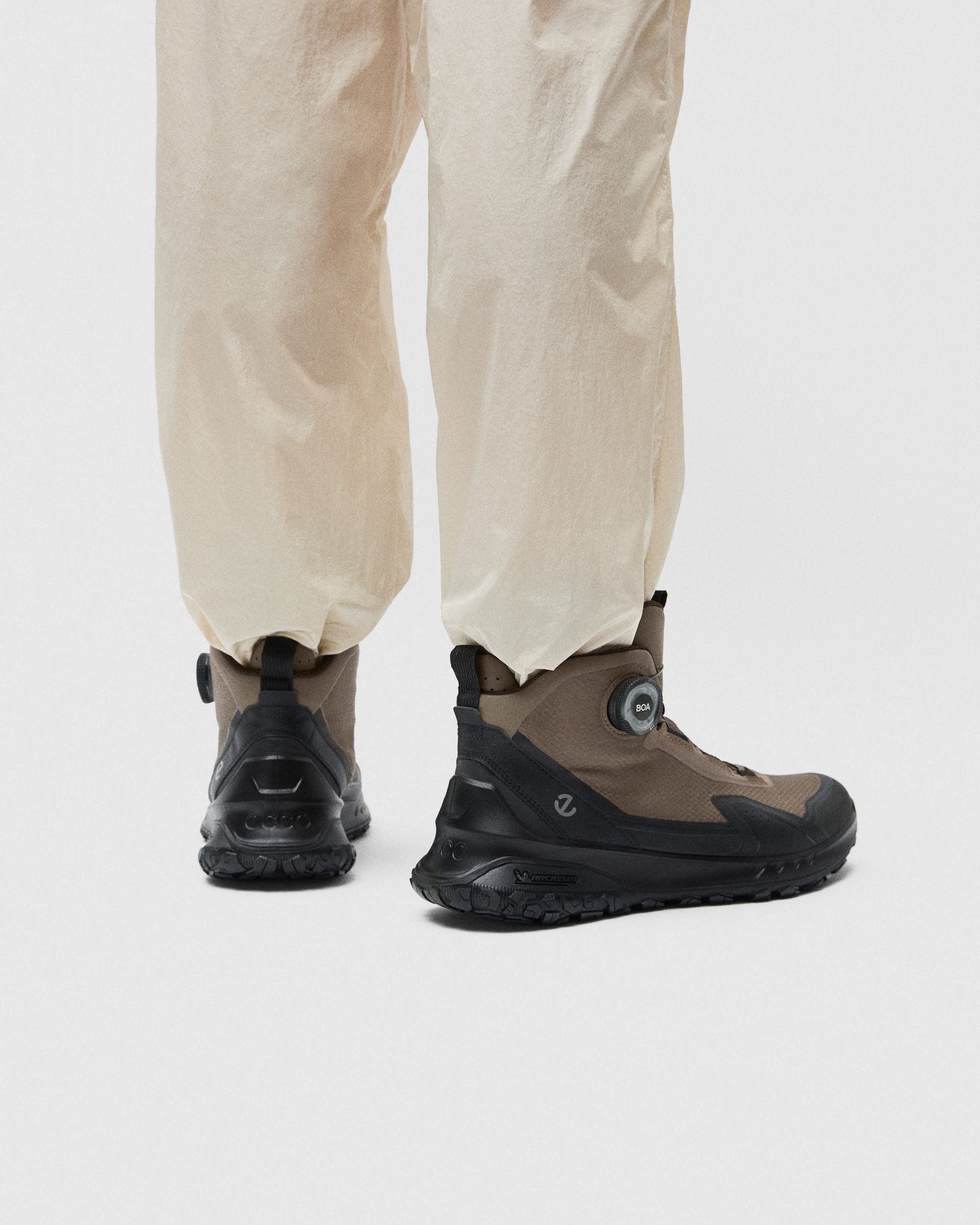 Men's ECCO® ULT-TRN Textile Waterproof Mid-Cut Boa Sneaker Boot