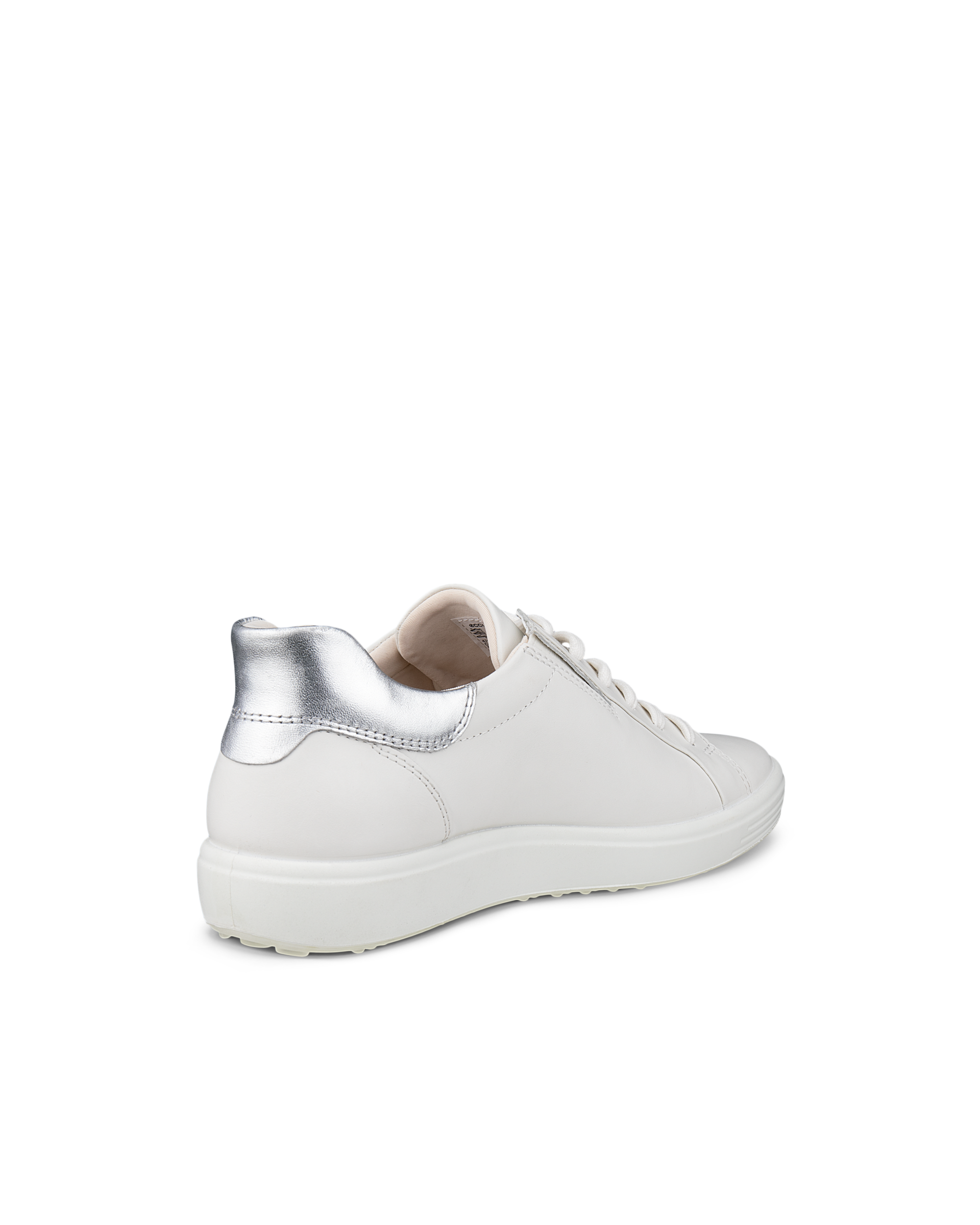 ECCO® Soft 7 Damen Ledersneaker - Weiß - Back