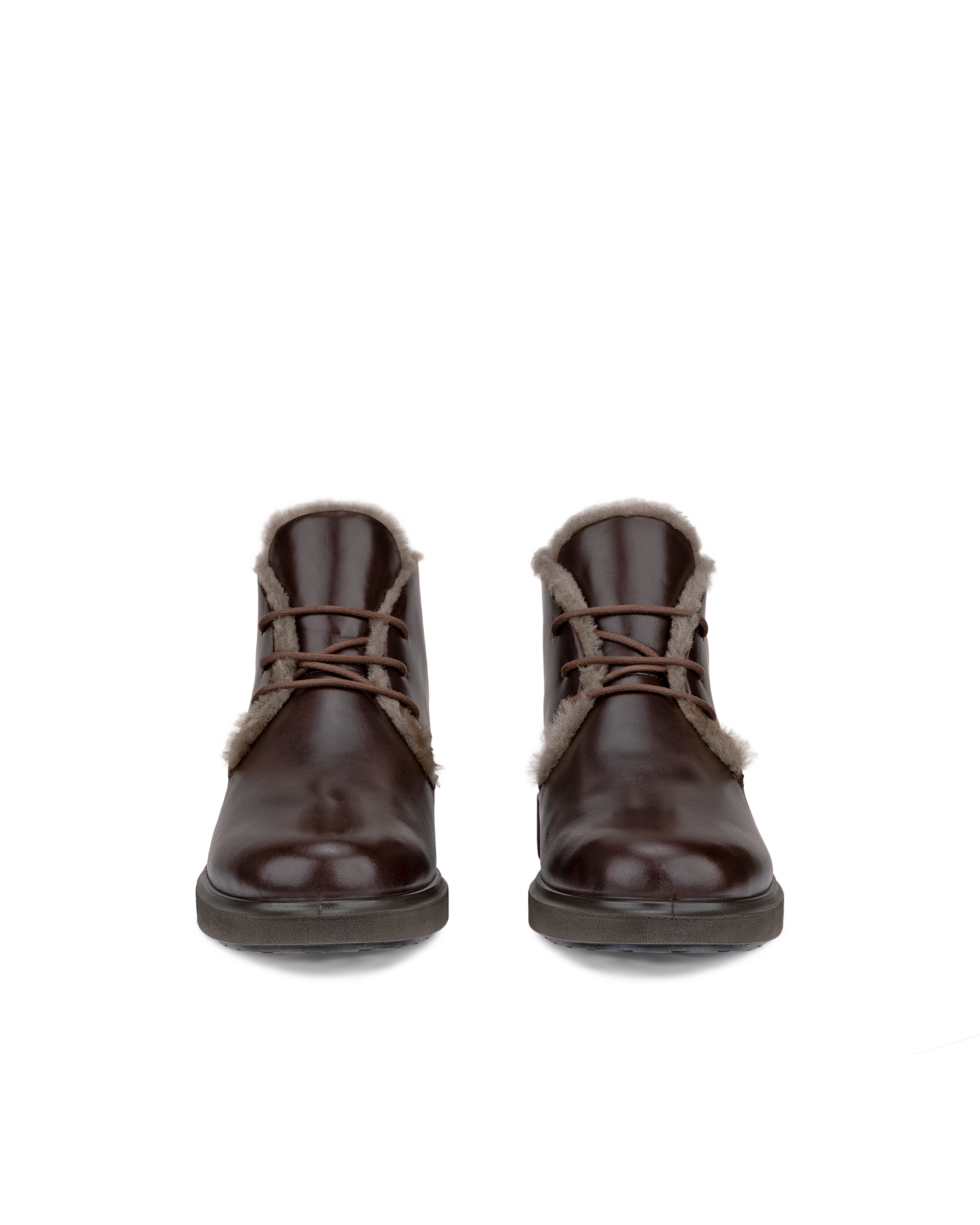 ECCO® METROPOLE AMSTERDAM dames leren chukka boot - Bruin - Front pair