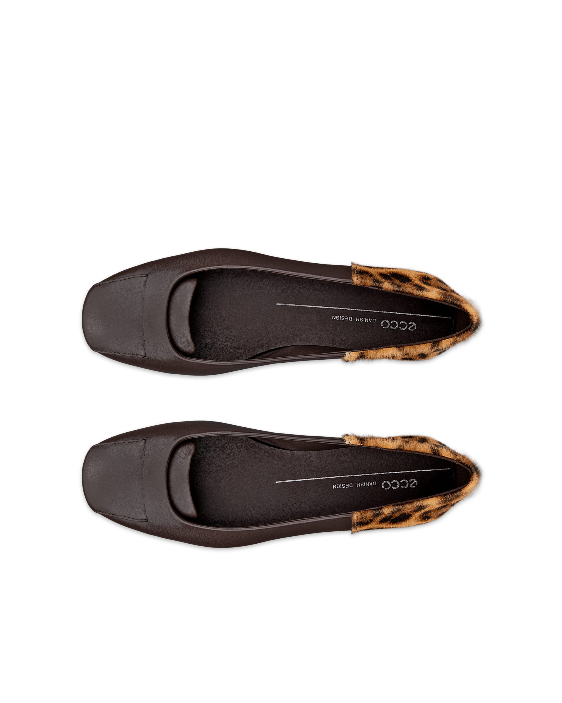 ECCO® MARGOT Damen Lederballerina - Braun - Top left pair