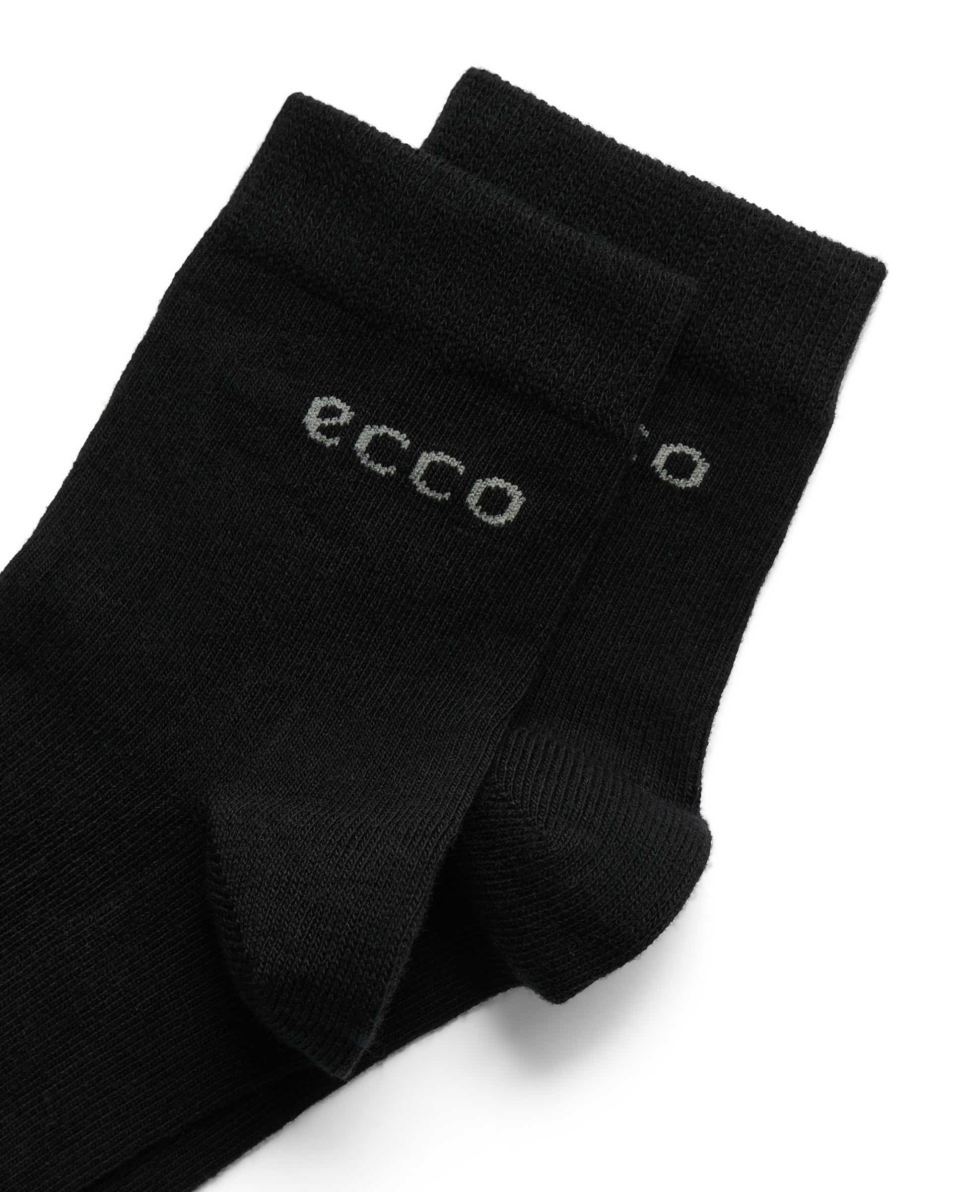 ECCO® Play Halvhög strumpa med långlivslängd (2-pack) unisex - Svart - Detail-1