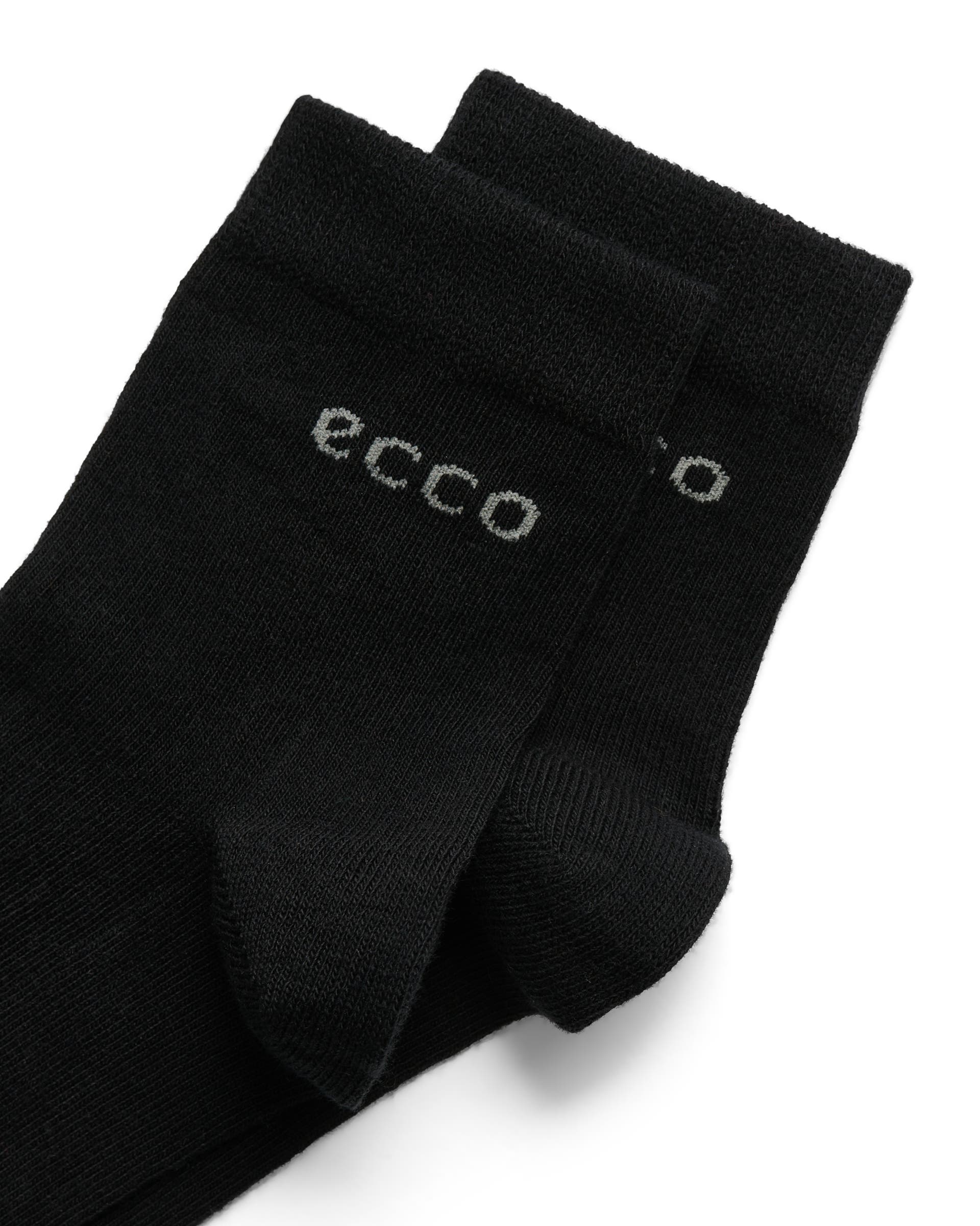 ECCO® Play Halvhög strumpa med långlivslängd (2-pack) unisex - Svart - Detail-1
