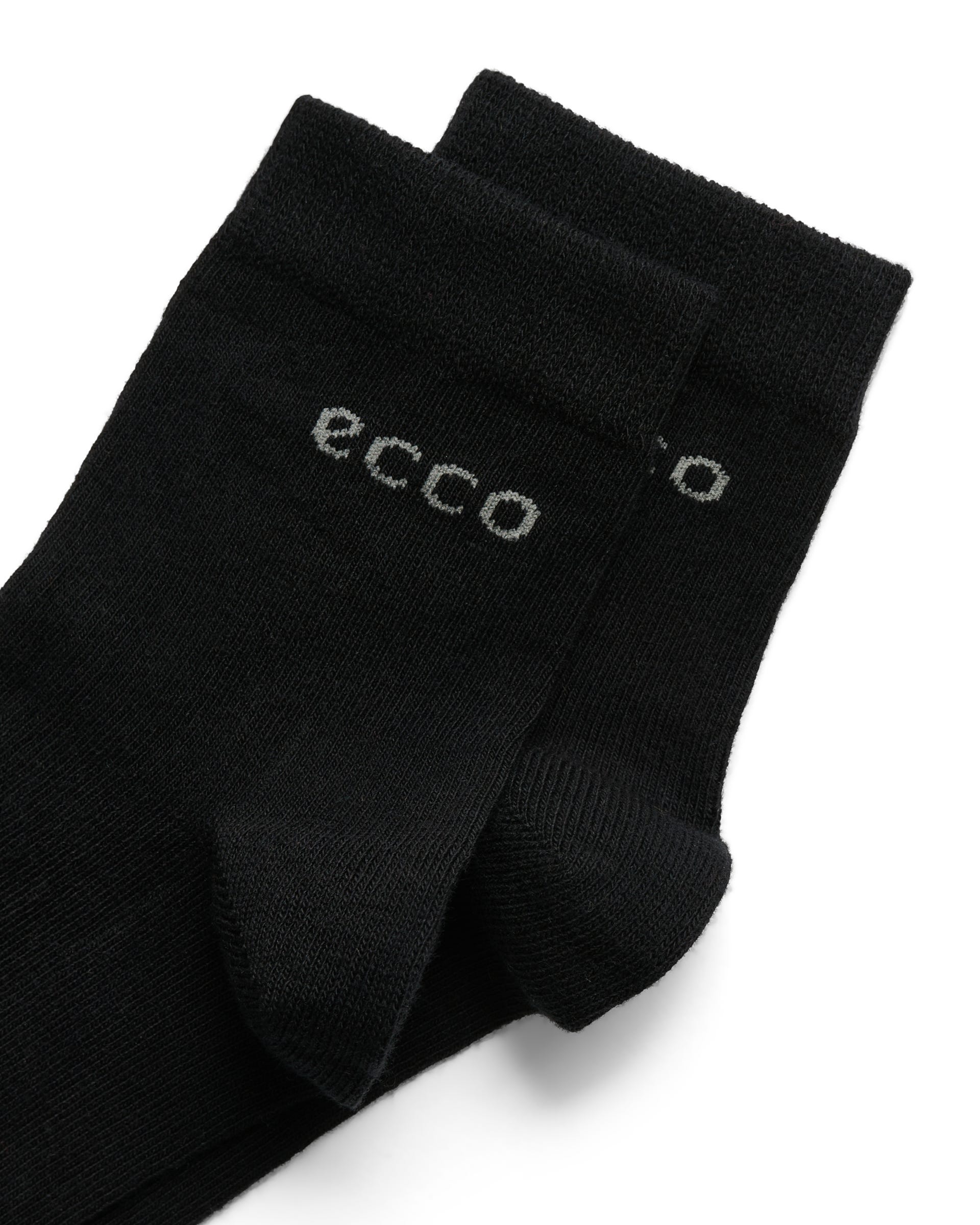 ECCO® Play Halvhög strumpa med långlivslängd (2-pack) unisex - Svart - Detail-1