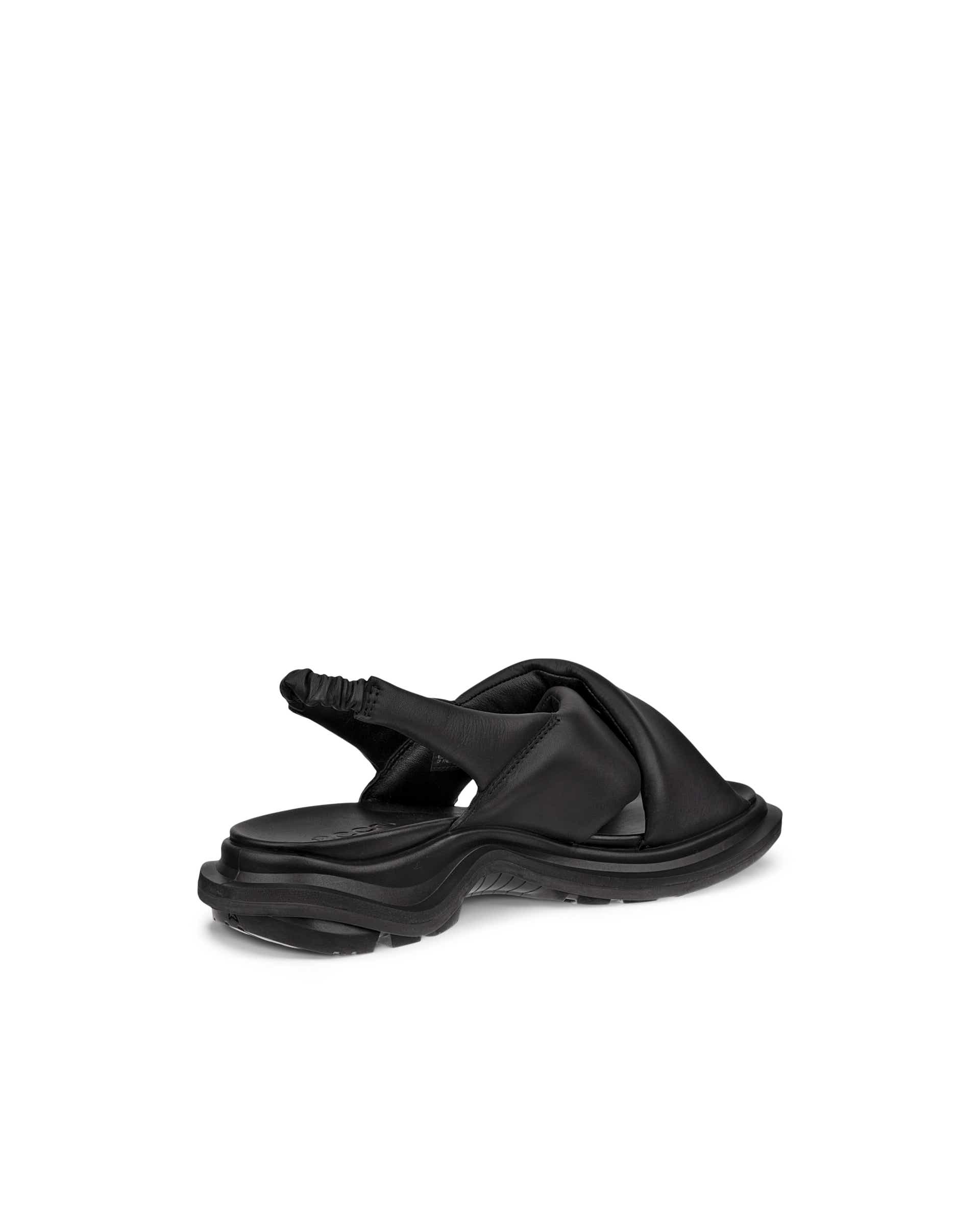 Women's ECCO® Offroad Leather Walking Sandal - Black - Back
