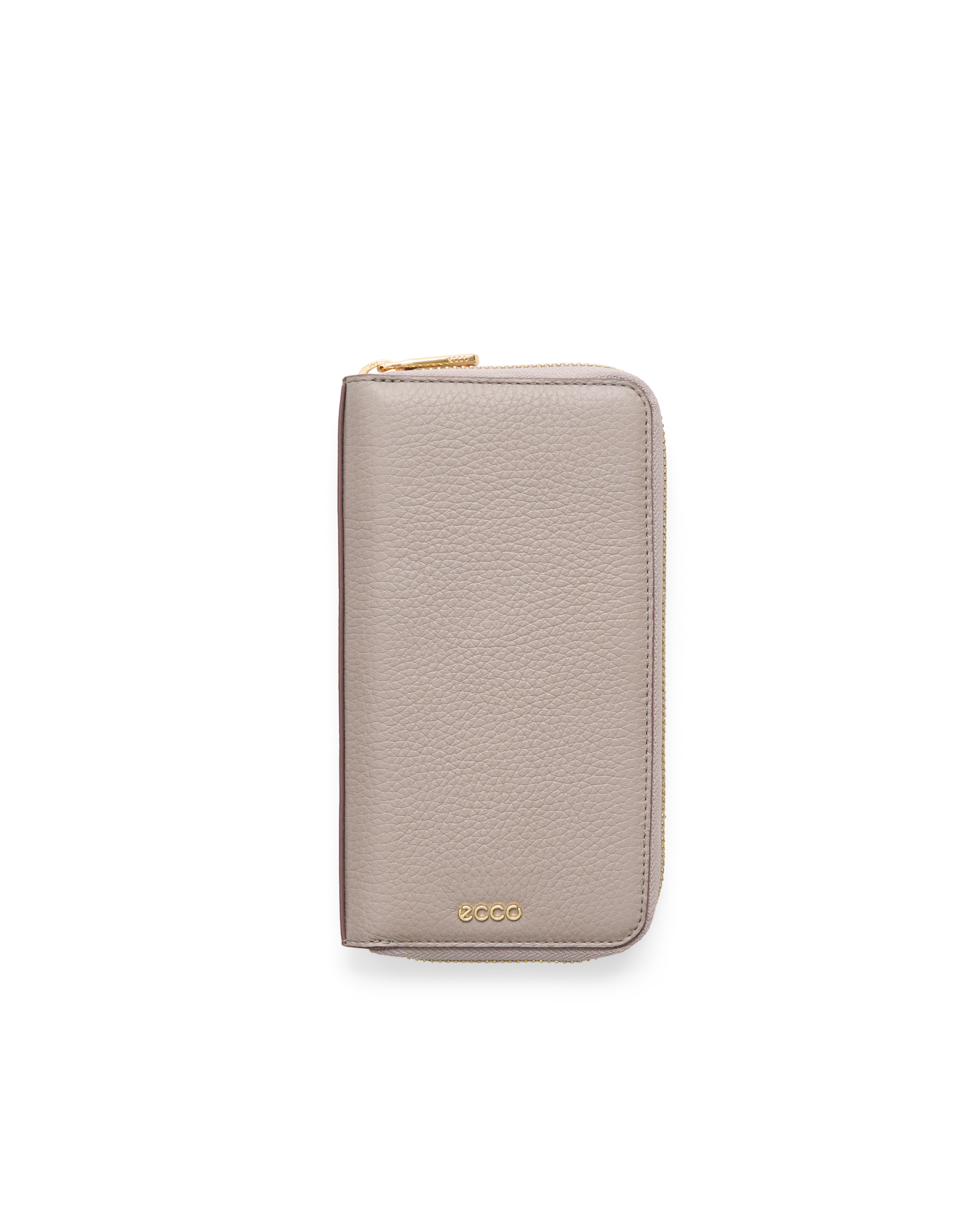ECCO Wallet Zipped - Large Leather Wallet - Beige