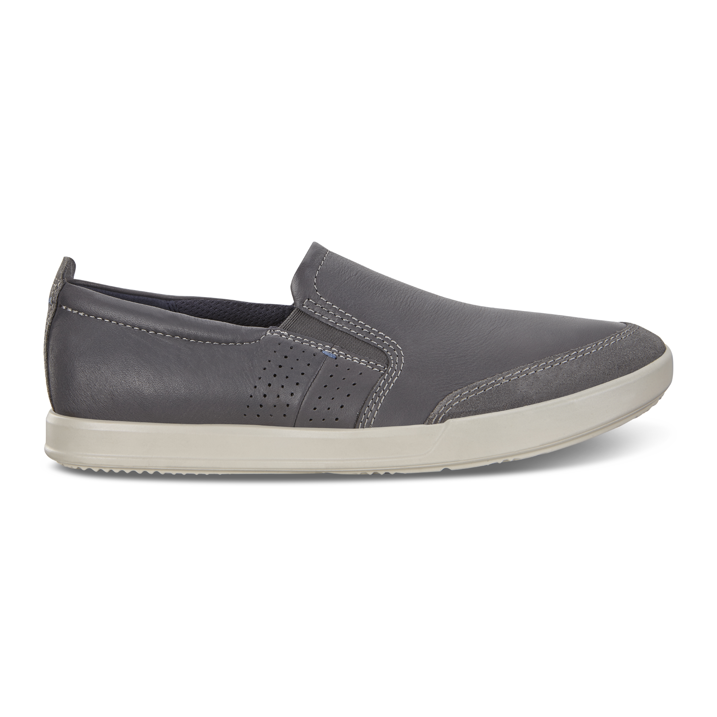ECCO 2 pairs Collin Leather Slip on shoes Size 9 Ecco Collin 2.0 Slip On Leather Brown Perforated Casual  main image 3