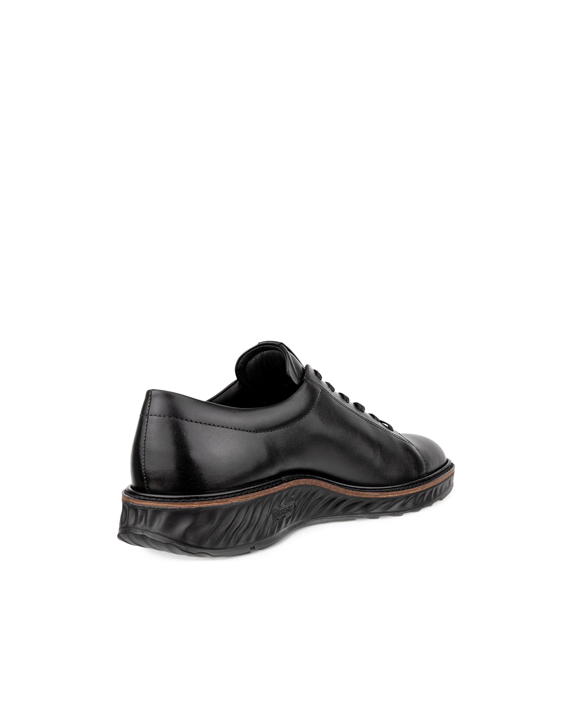 Men's ECCO® ST.1 Hybrid Leather Dress Shoe - Black - Back