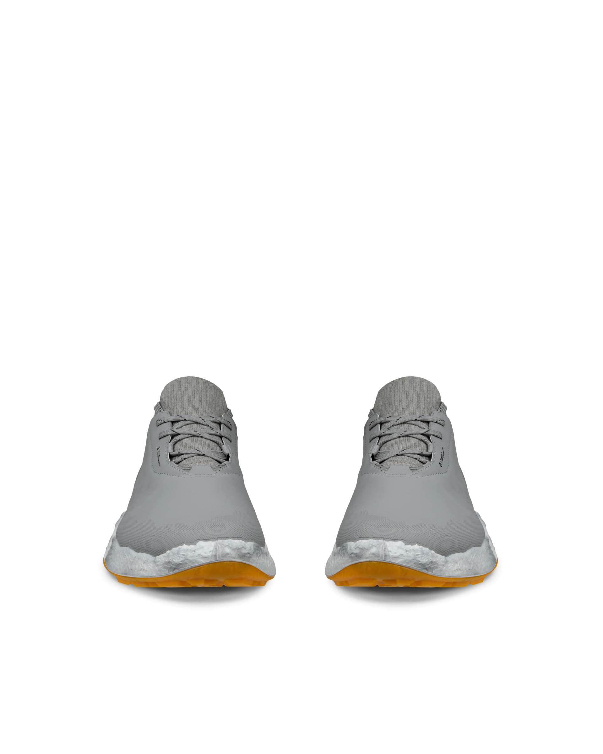 Zapatos golf impermeable de piel ECCO® Golf BIOM H5 para hombre - Gris - Front pair