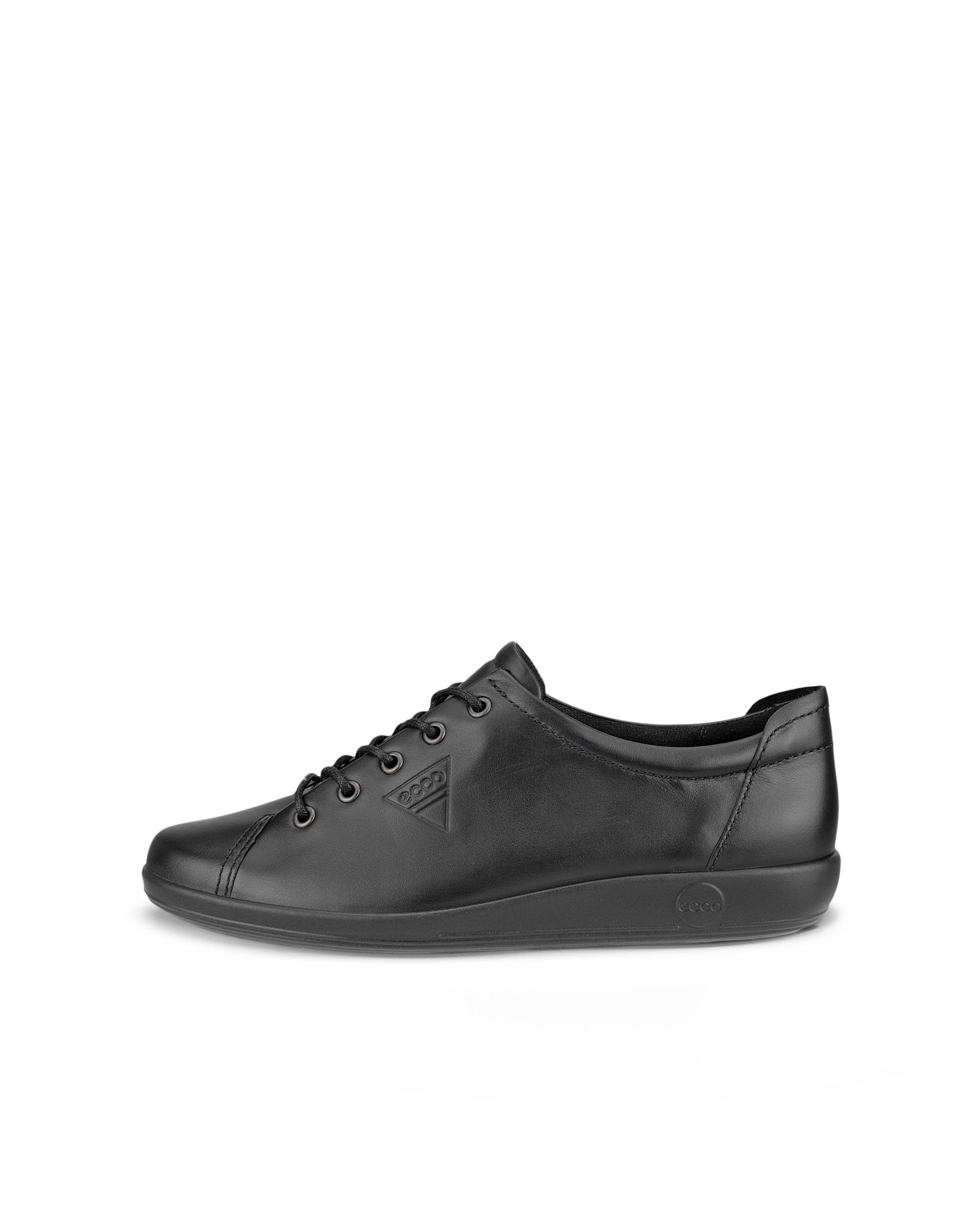 ECCO® Soft 2.0 Damen Ledersneaker - Schwarz - Outside