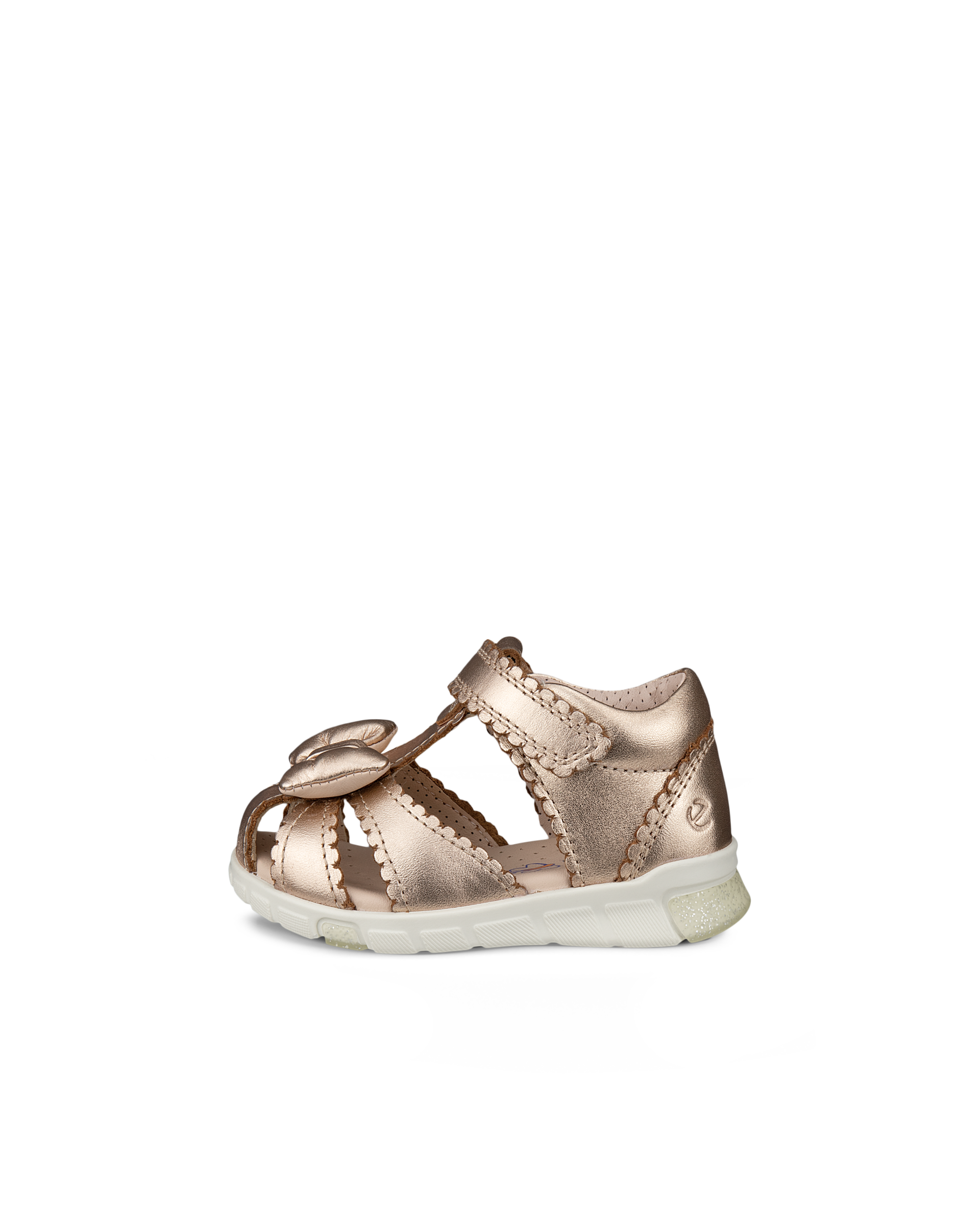 ECCO MINI STRIDE SANDAL — Gold