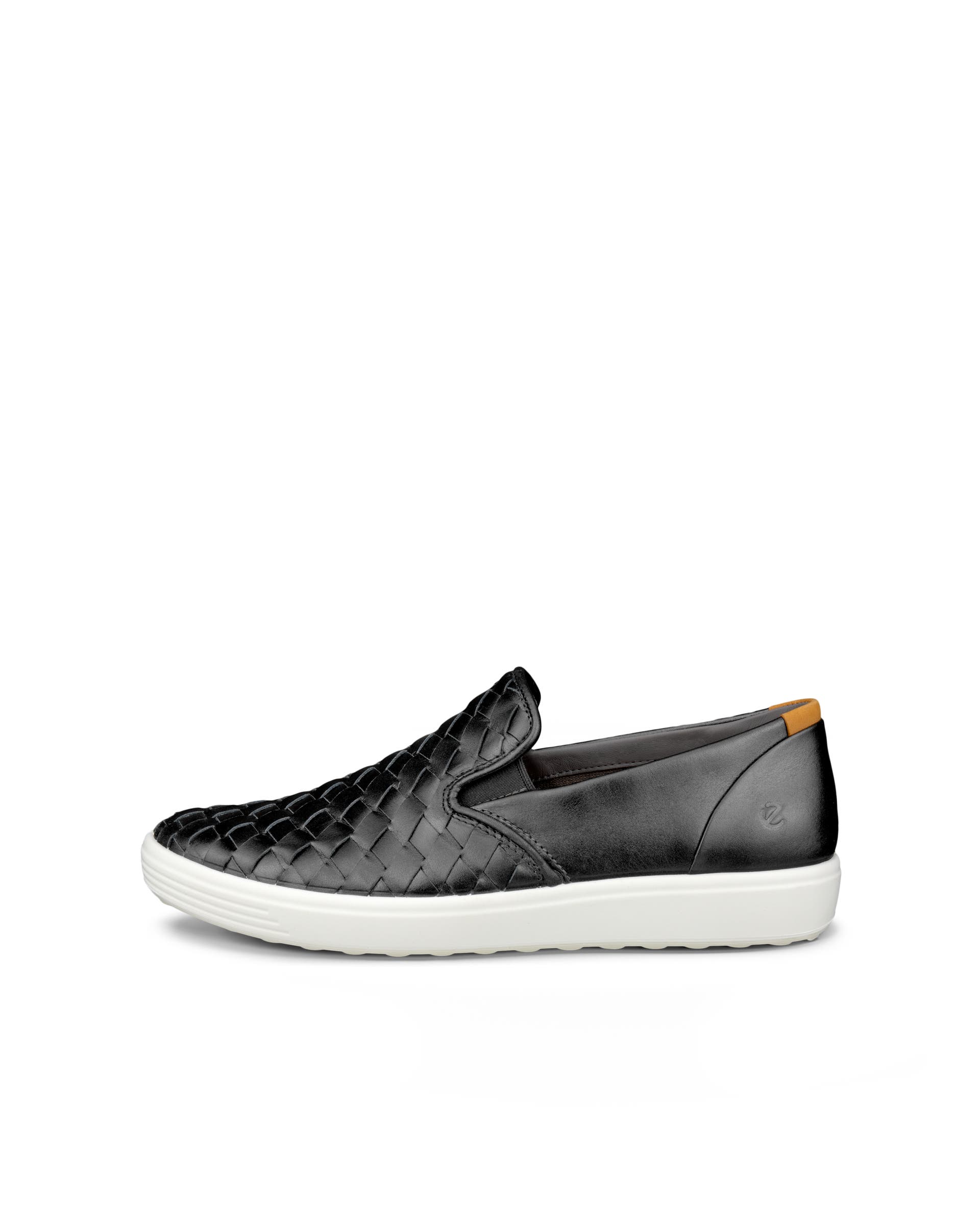 エコロ Women's ECCO® Soft 7 Woven Leather Slip-On | Metallics