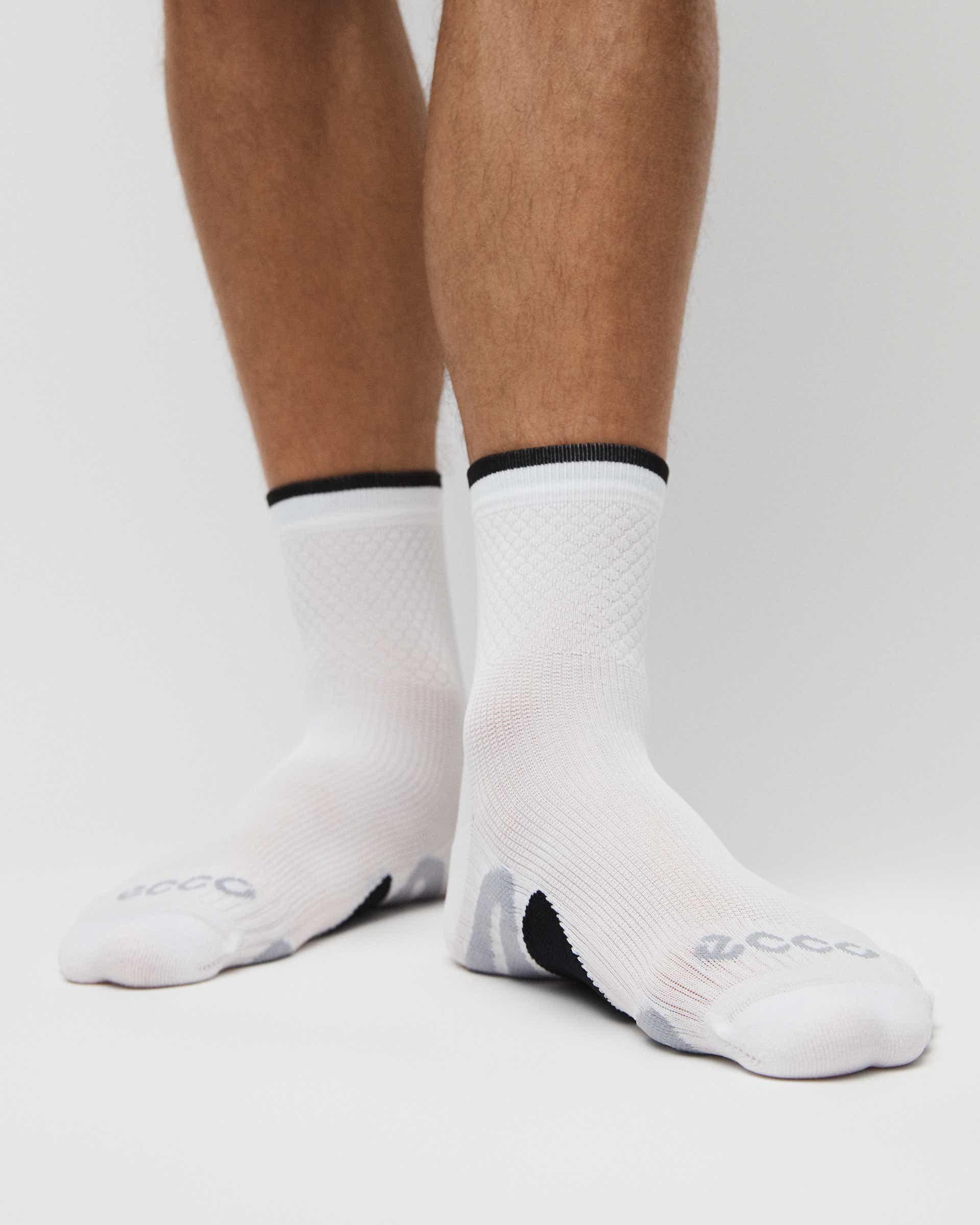 ECCO® Halvhöga strumpor unisex - Vit - Lifestyle image-1