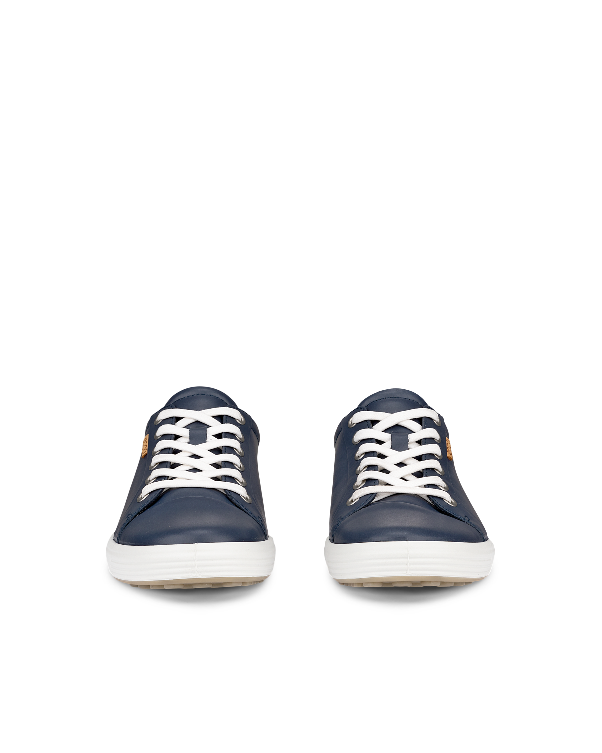 ECCO® Soft 7 női bőr sneaker - Kék - Front pair